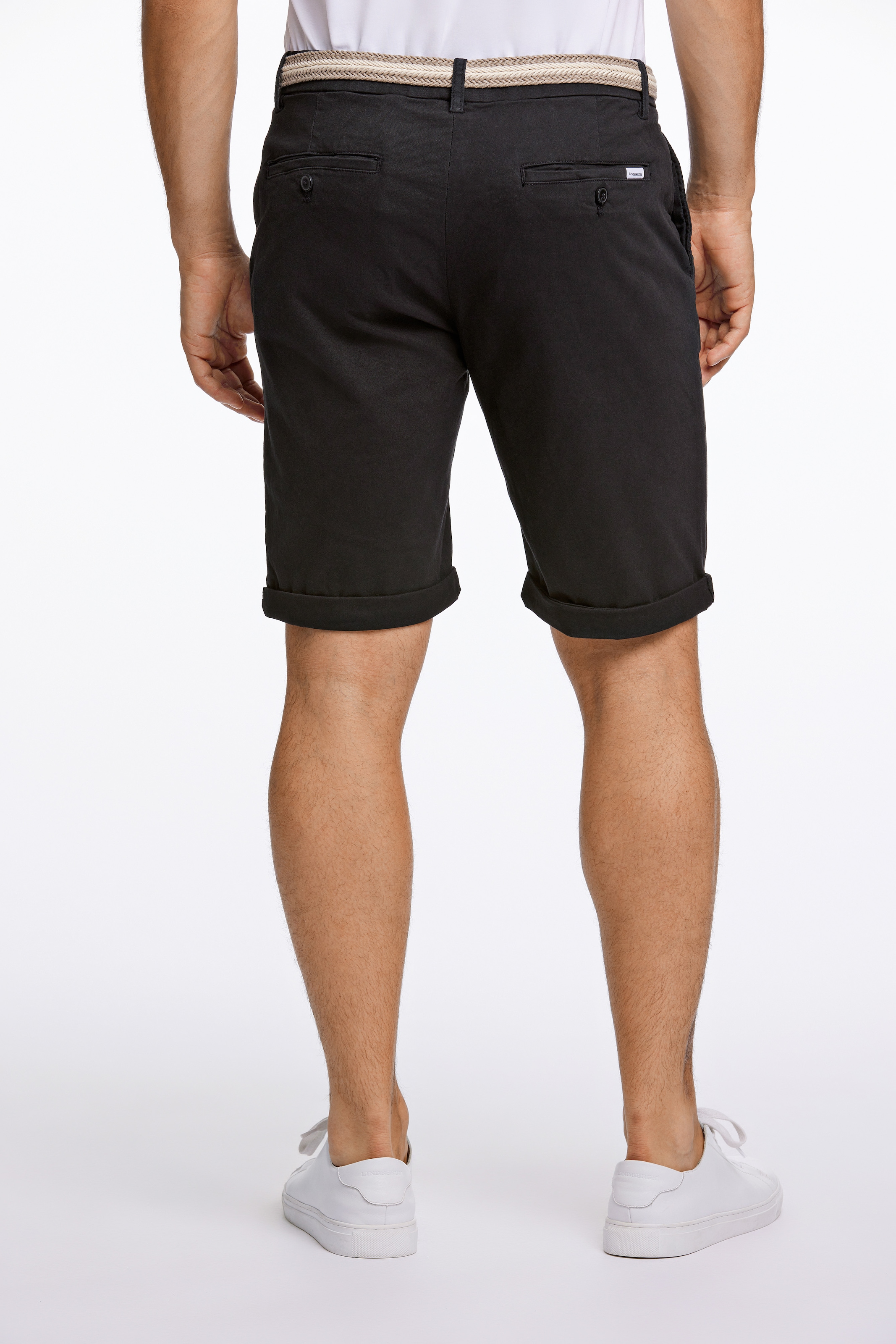 LINDBERGH Chinoshorts, (2 tlg.), mit Gürtel und Stretch