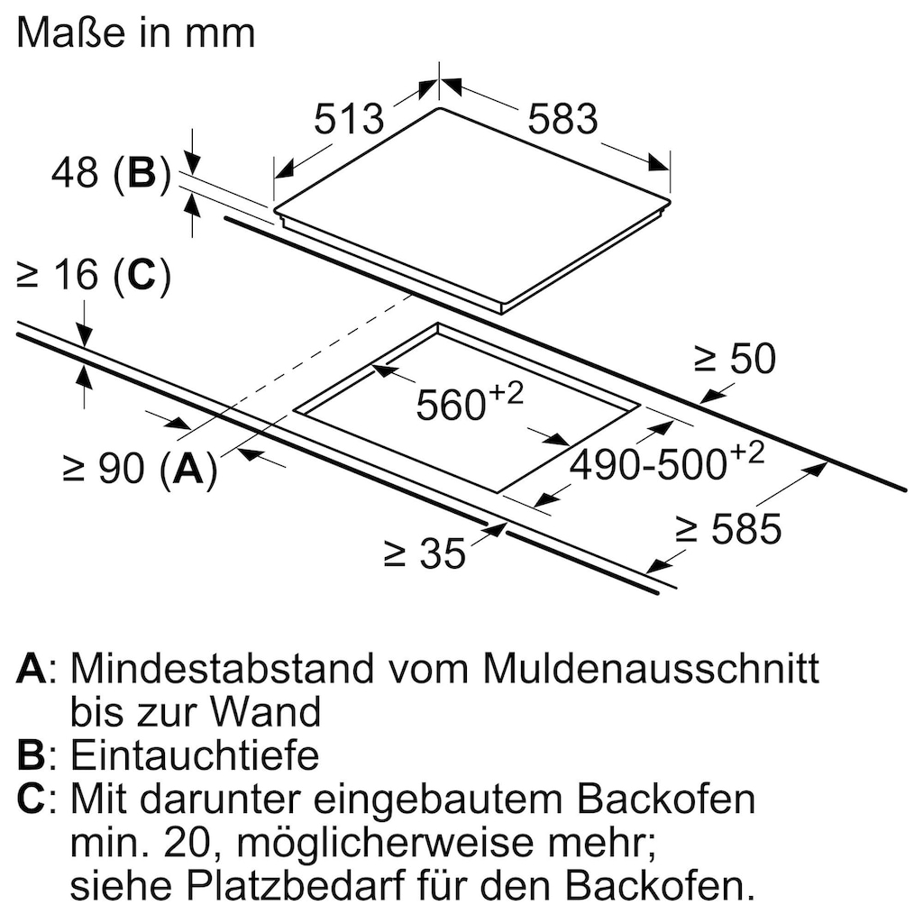 SIEMENS Backofen-Set »EQ112KA0ZM«, HB113FBS1, mit Teleskopauszug nachrüstbar, (Set)