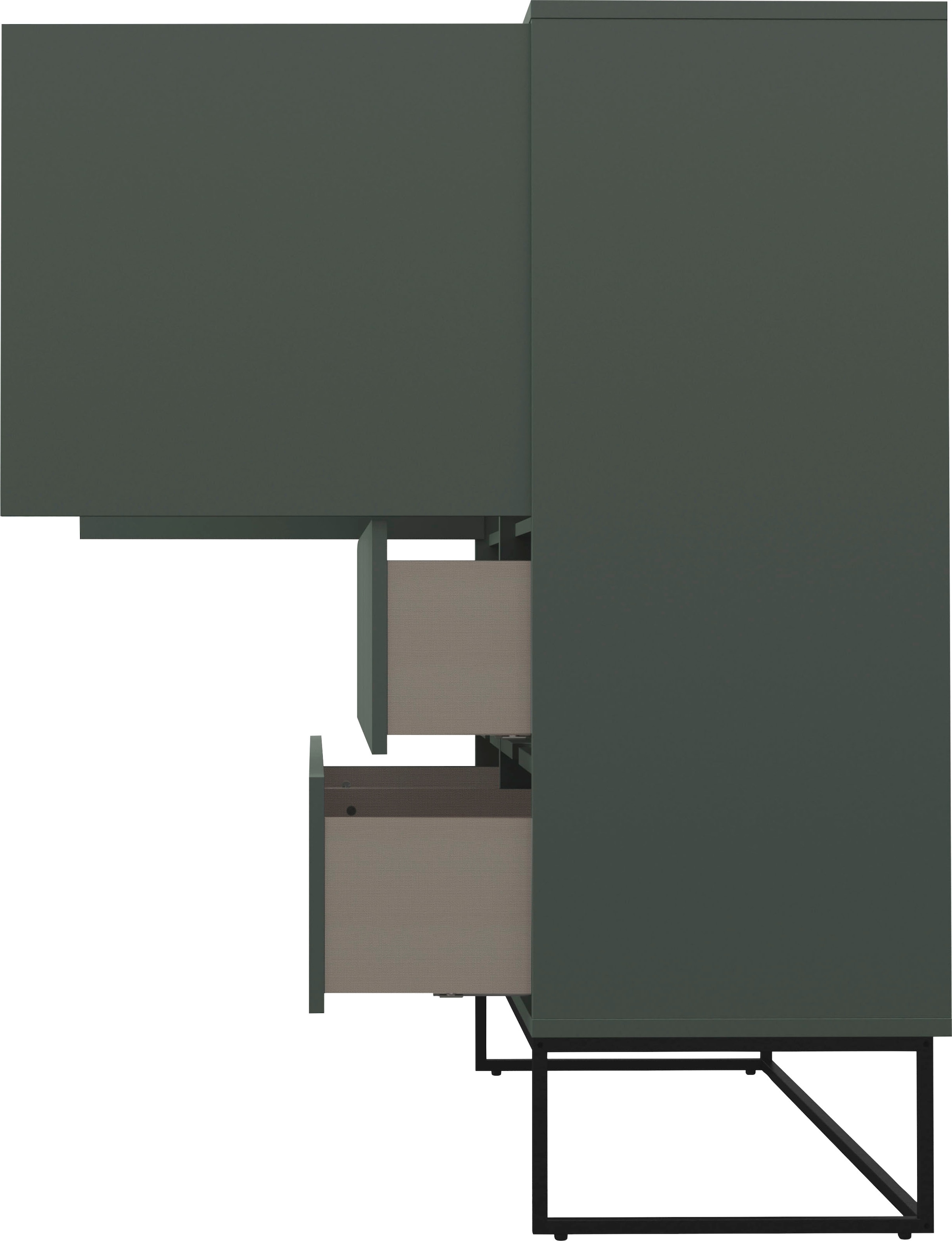Tenzo Lowboard LIPP, mit 2 Türen und 2 offenen Fächern, Design von Tenzo  Design studio