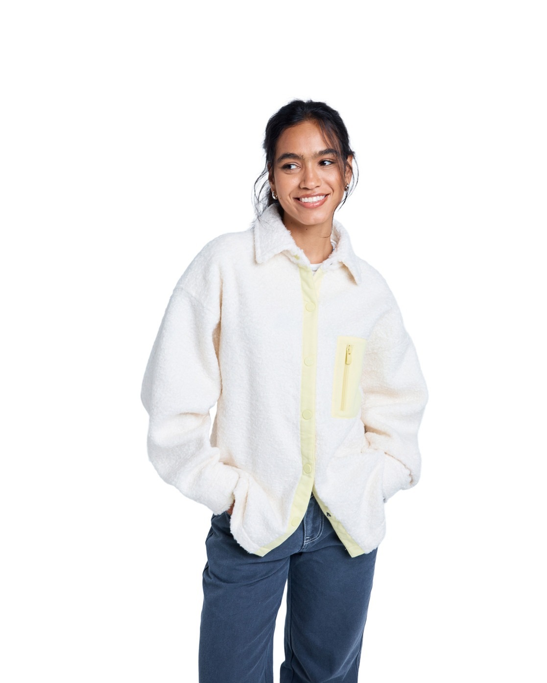 Roxy Strickfleece-Pullover »Polar Shacket«