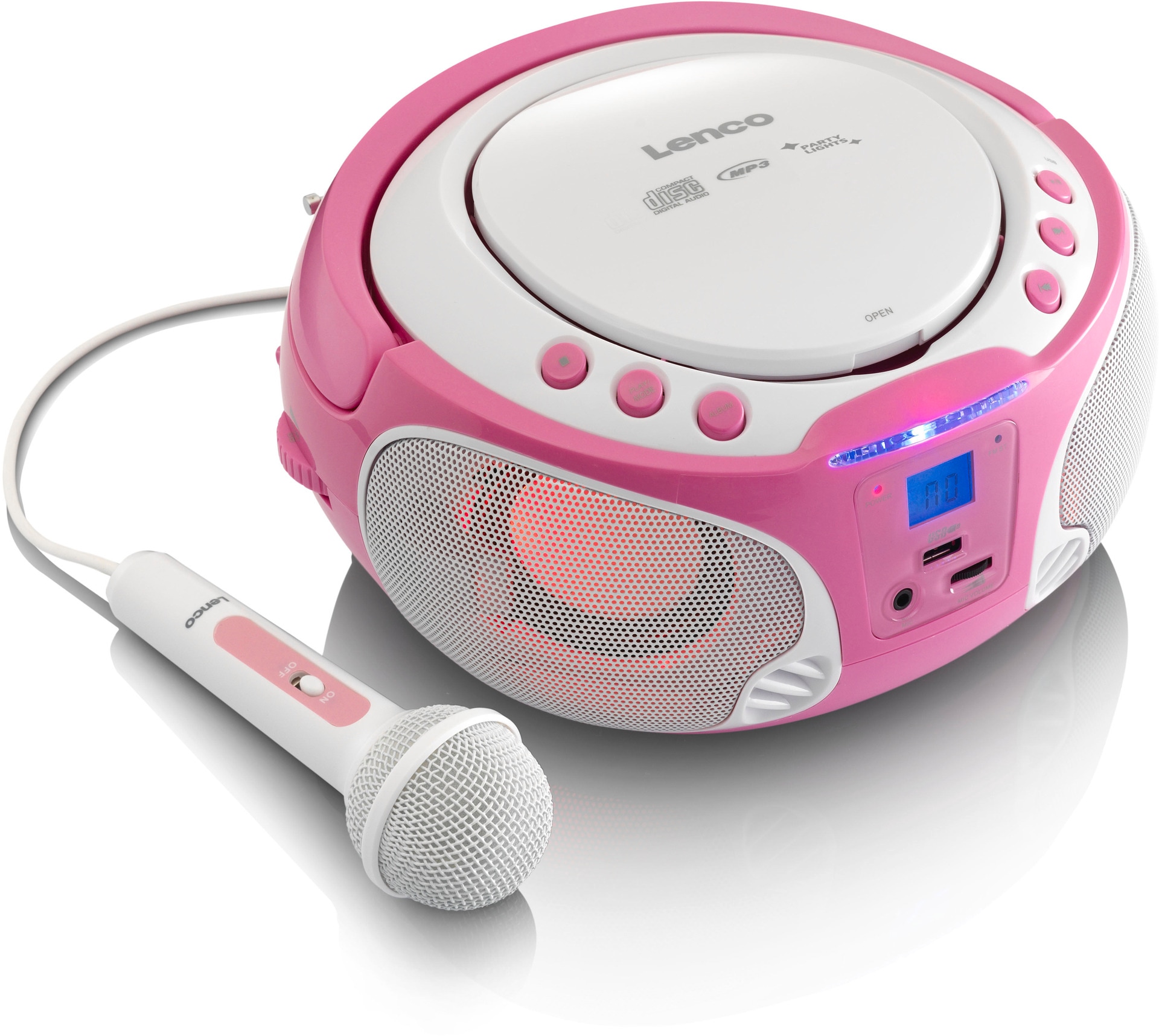 Lenco Boombox »SCD-650BU Mikro« Lichteffekt, MP3, USB, CD-Radio bestellen m. online