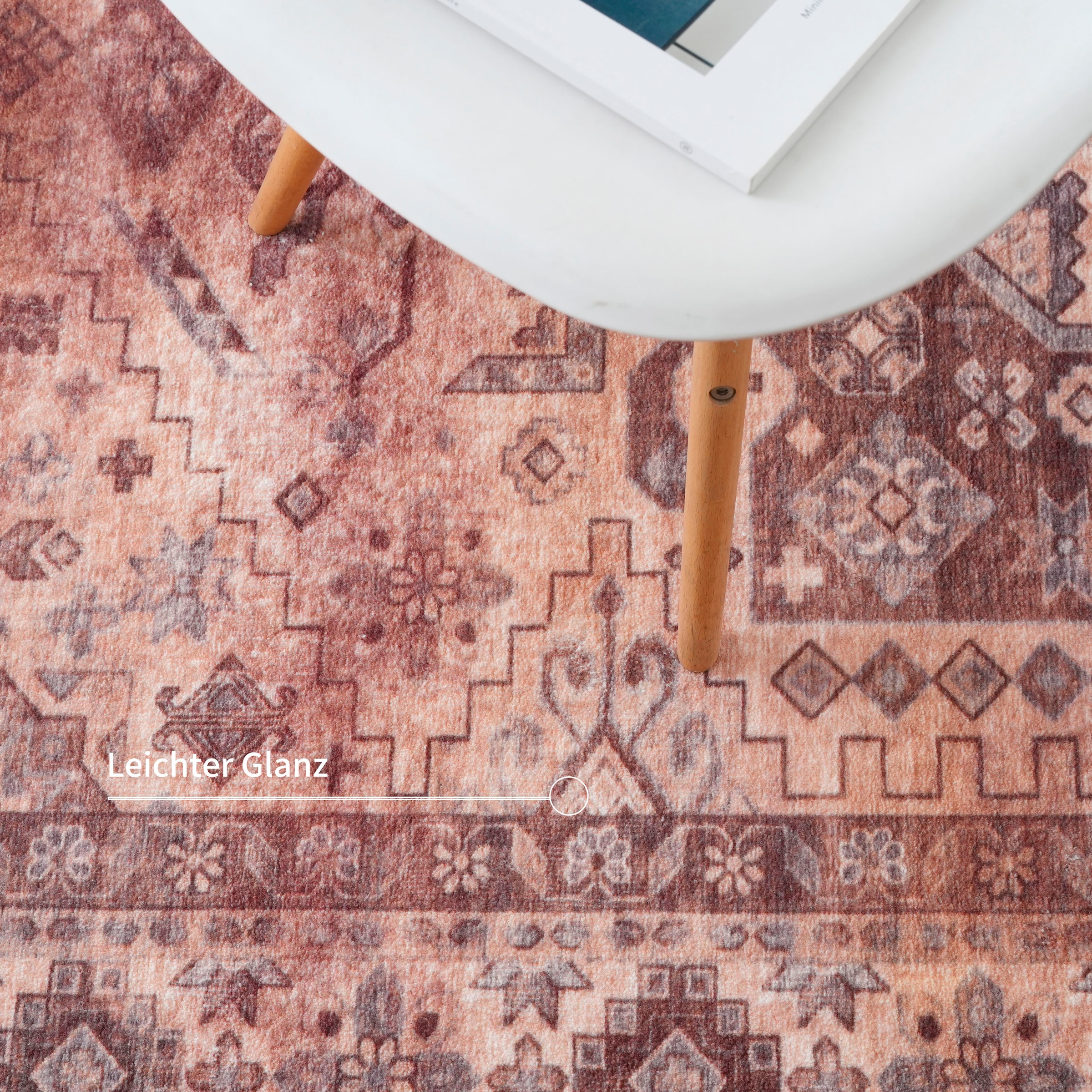 my home Teppich »Abbas, Druckteppich, orientalisches Design«, rechteckig, 13 mm Höhe, Orient-Optik, Kurzflor, bedruckt, weich, Wohnzimmer, Schlafzimmer