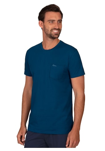 T-Shirt »TRIGEMA T-Shirt aus Biobaumwolle mit Brusttasche«
