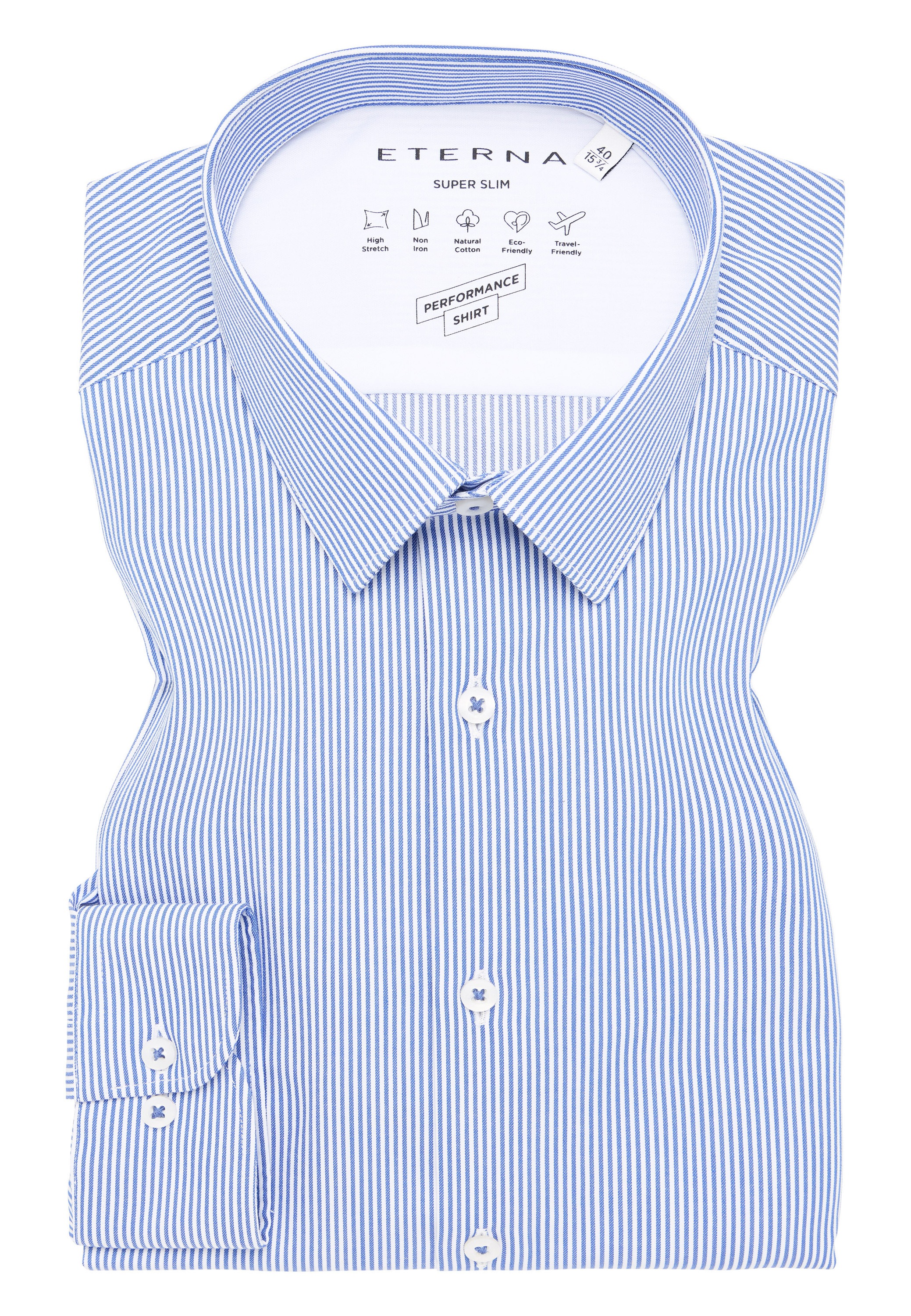 Eterna Langarmhemd »SUPER SLIM«, NON IRON (bügelfrei)