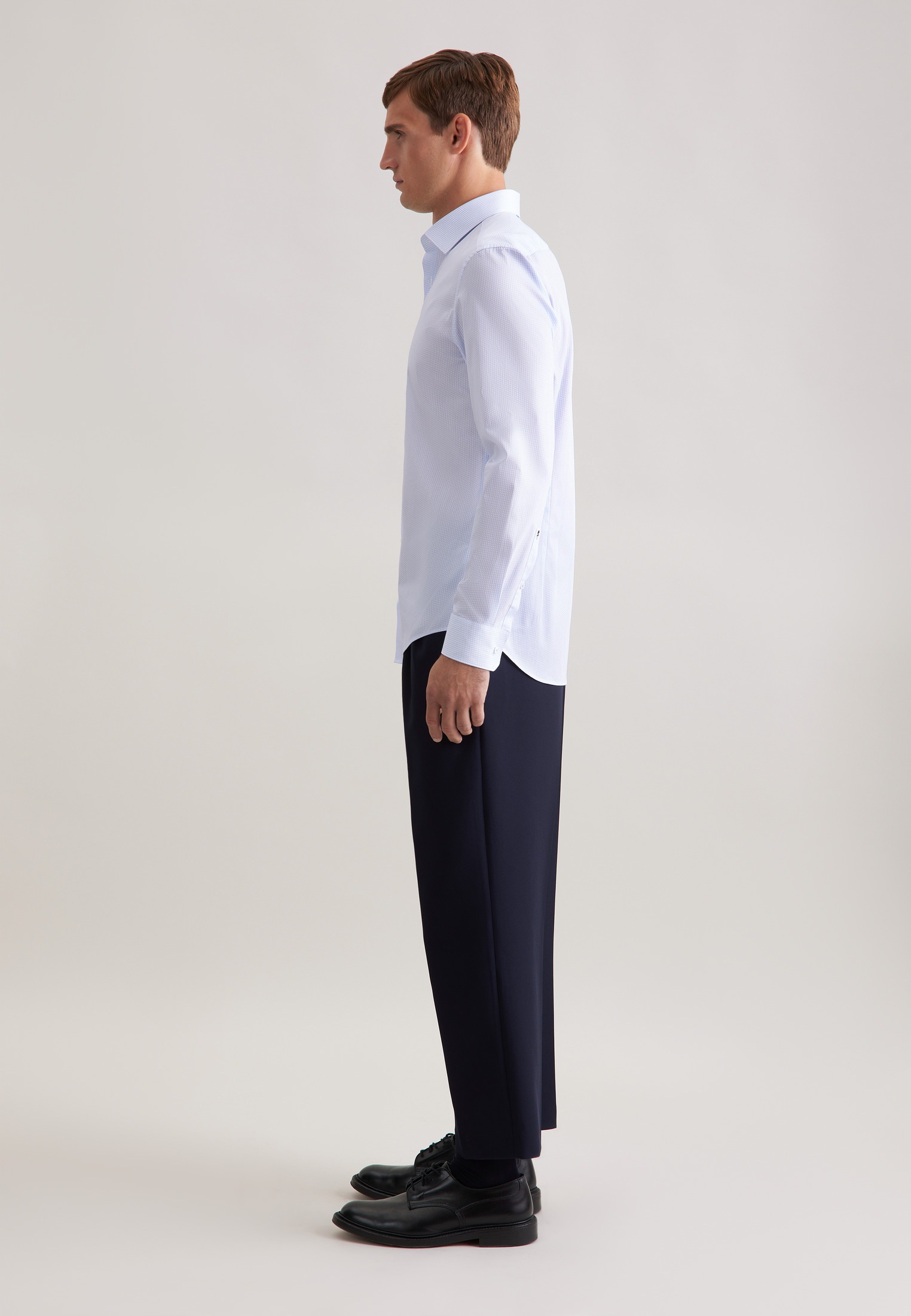 seidensticker Businesshemd »Schwarze Rose« Shaped 1/1 Kentkragen Druck