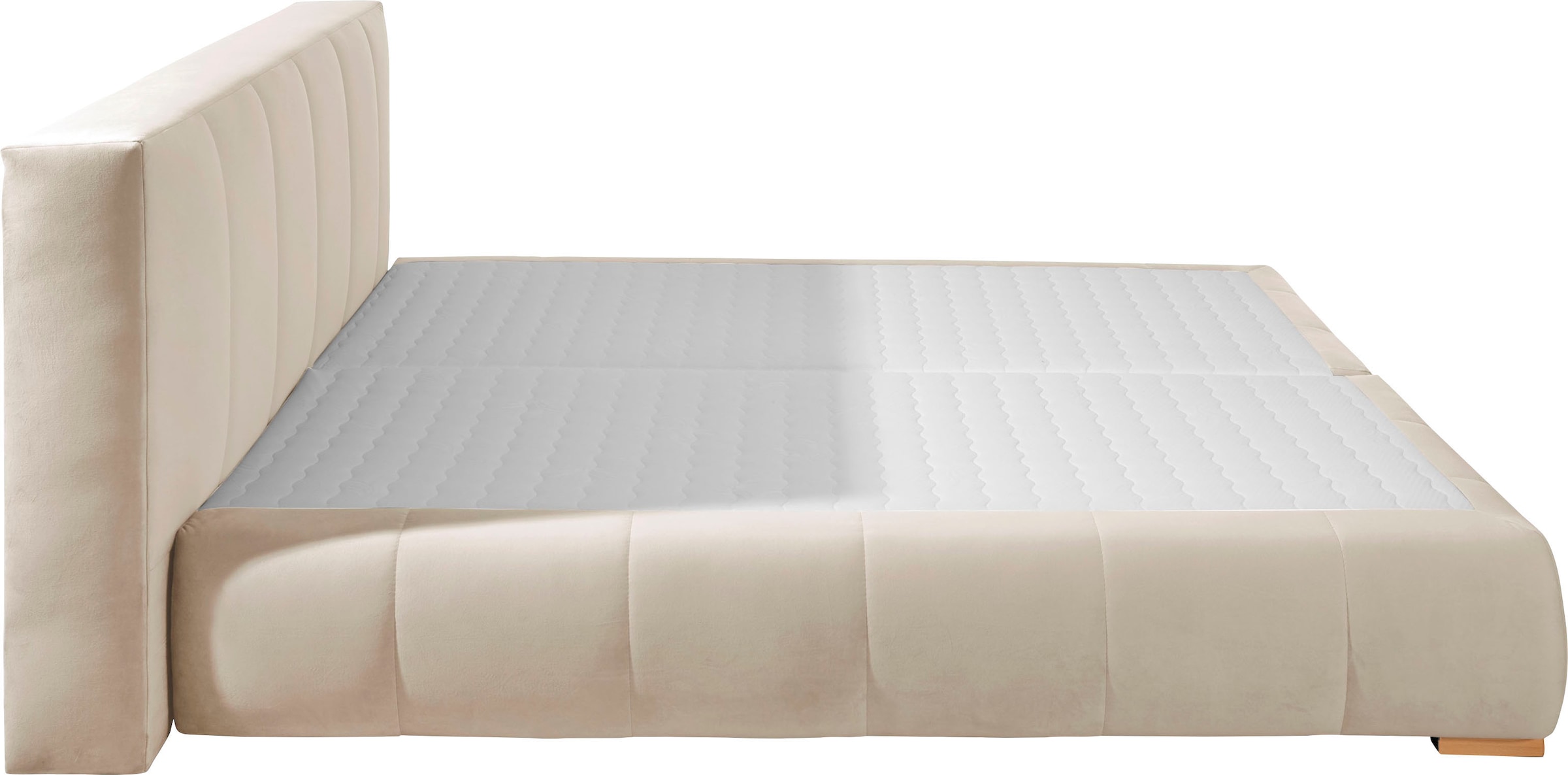 Home affaire Boxspringbett »Chelles« inkl. Topper,,  in XXL- Überlänge 220 cm, Unterbox mit feine Wölbung