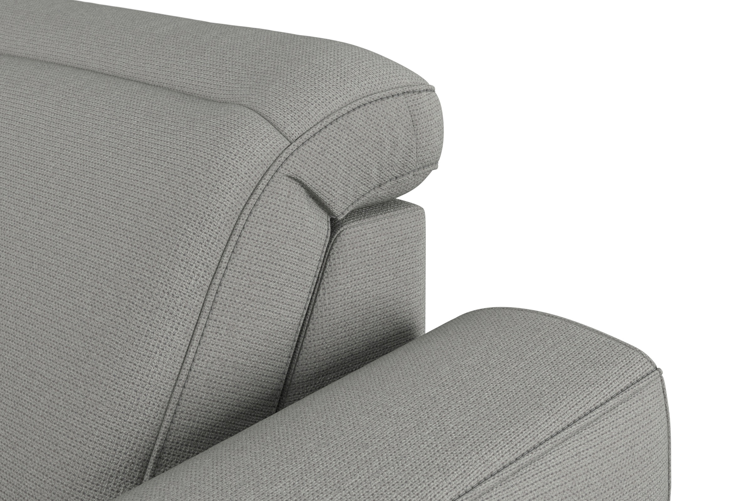 sit&more Wohnlandschaft »Dundee U-Form«, mit Federkern und Edelstahlfüßen, wahlweise mit Kopfteilverstellung