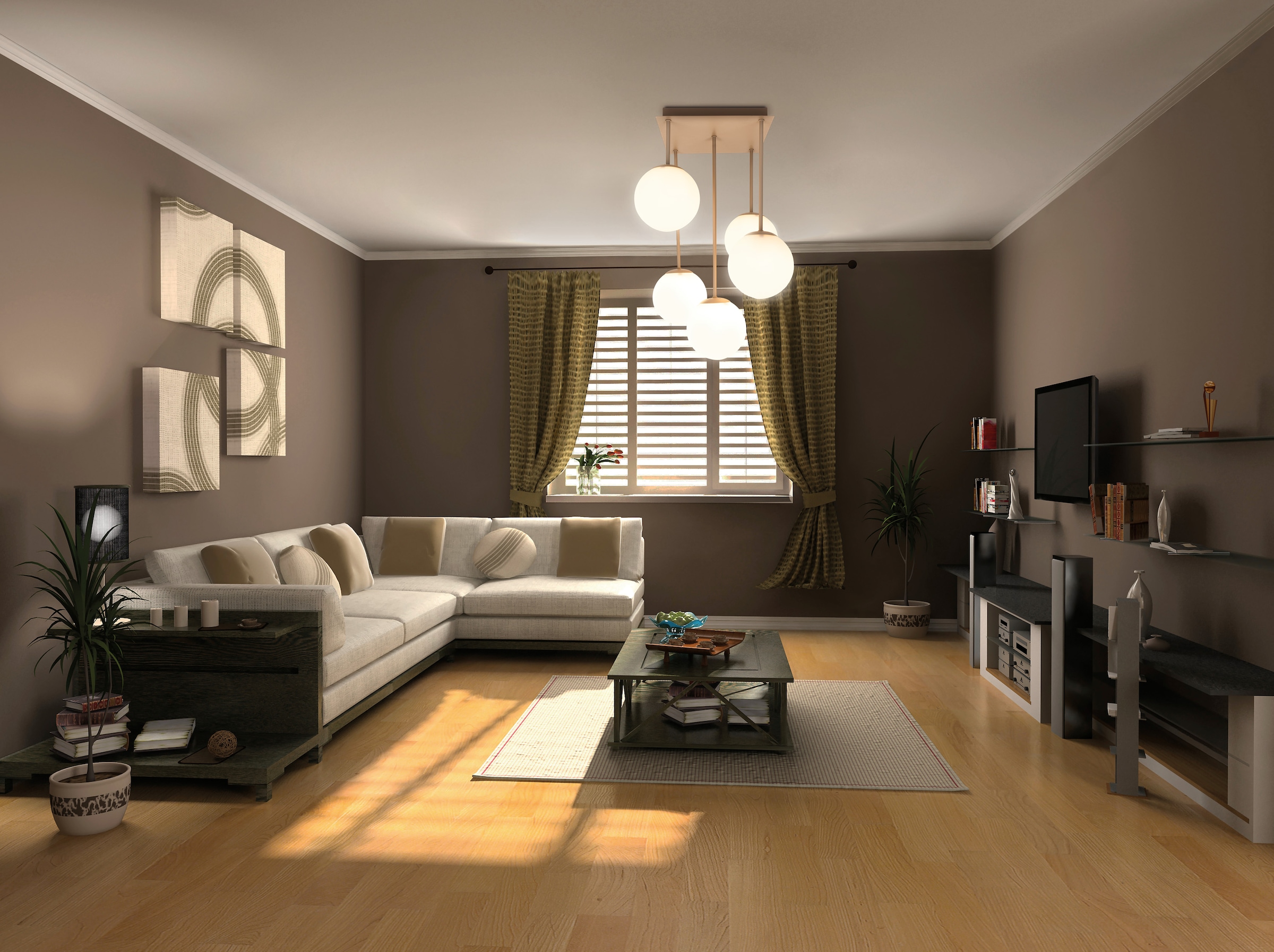OTTO home Deckenleuchte »Nellin« E14 1 Stk. 5 Glaskugeln mit je 1x E14 exkl., quadratisch, beige matt