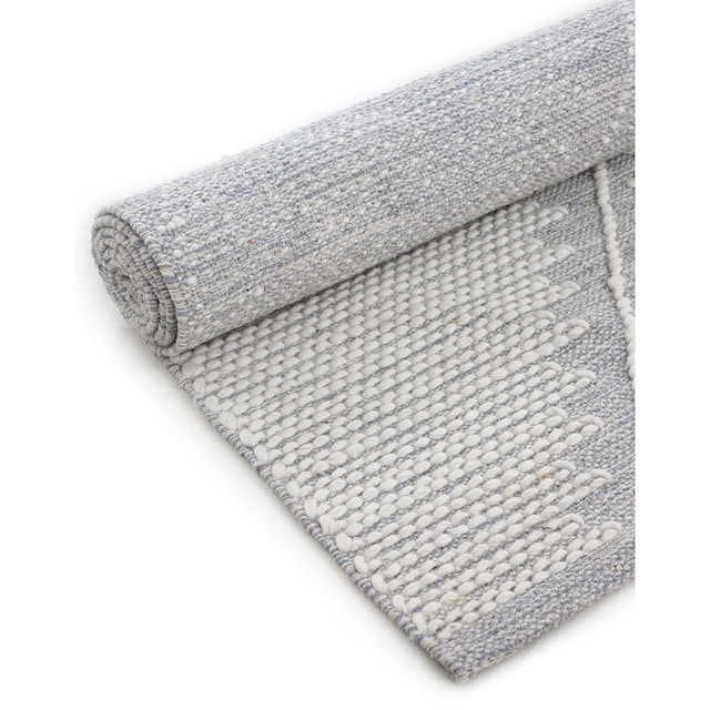 carpetfine Teppich »Kelim Durry«, rechteckig, Handweb, geometrisch, Hoch-Tief  Effekt, handgewebt, reine Baumwolle bestellen bei OTTO