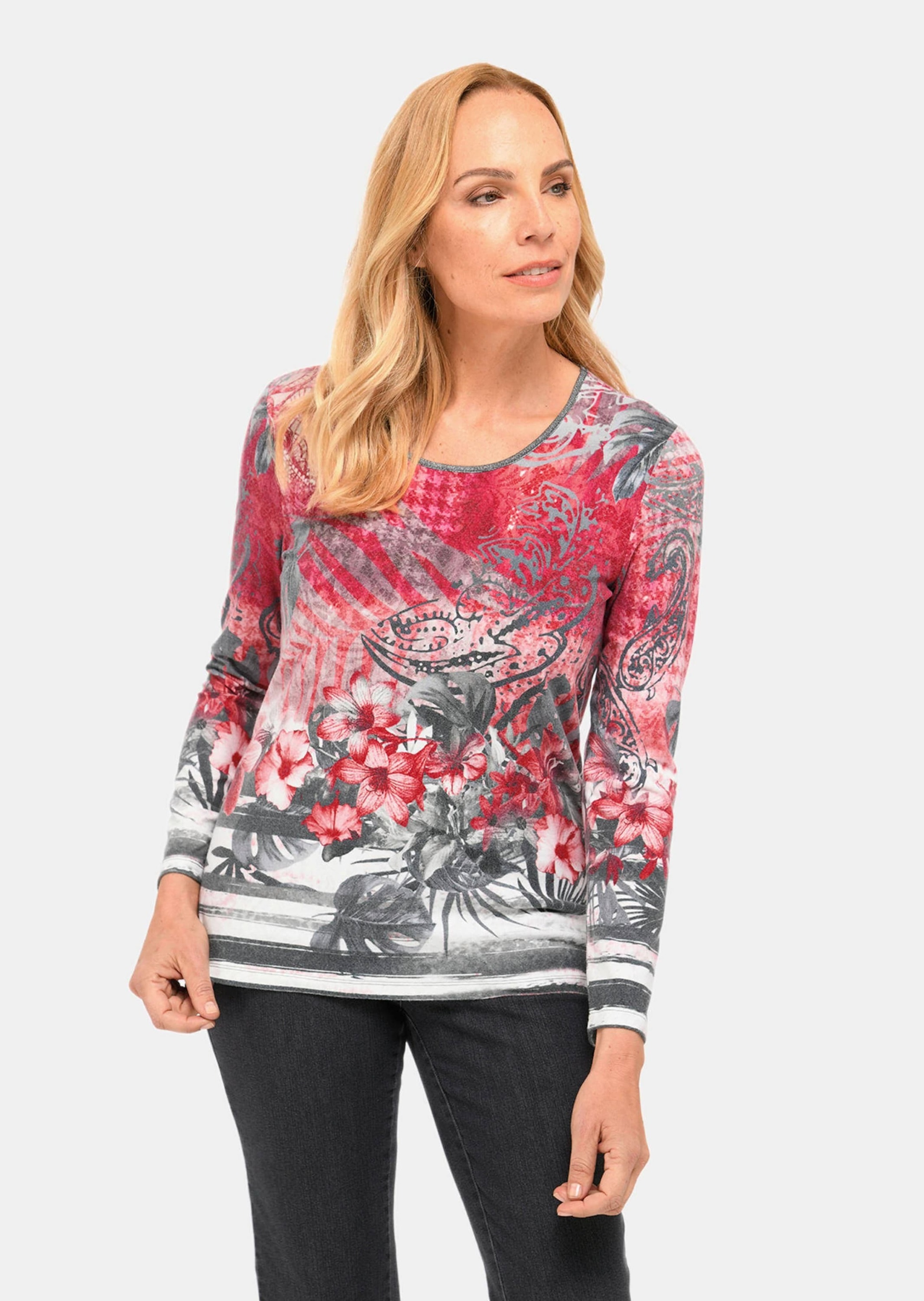 GOLDNER Print-Shirt »Weiches Flanellshirt mit ausdrucksstarkem Druck«