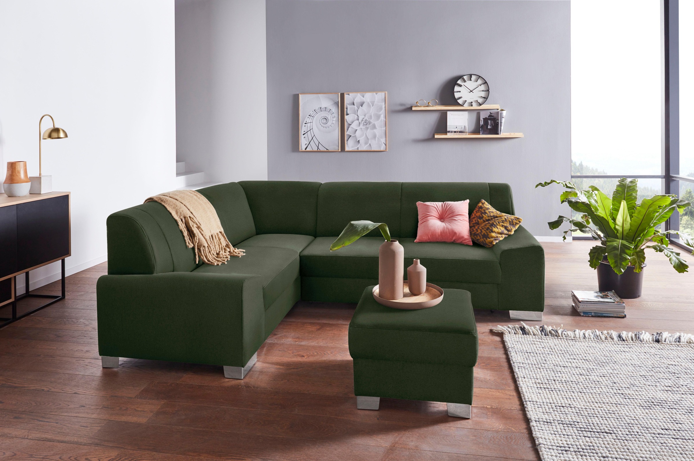 DOMO collection Hocker »Anzio«, wahlweise mit Federkern