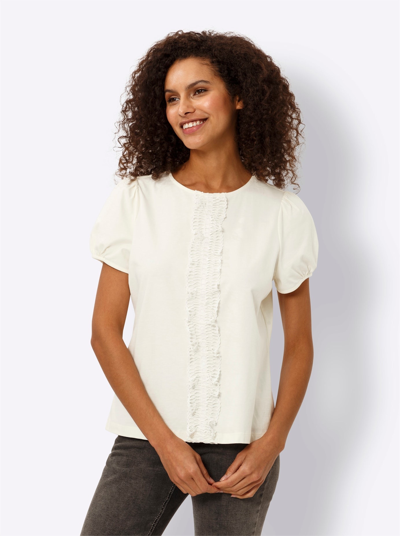 heine Rundhalsshirt »Shirt«, (1 tlg.)