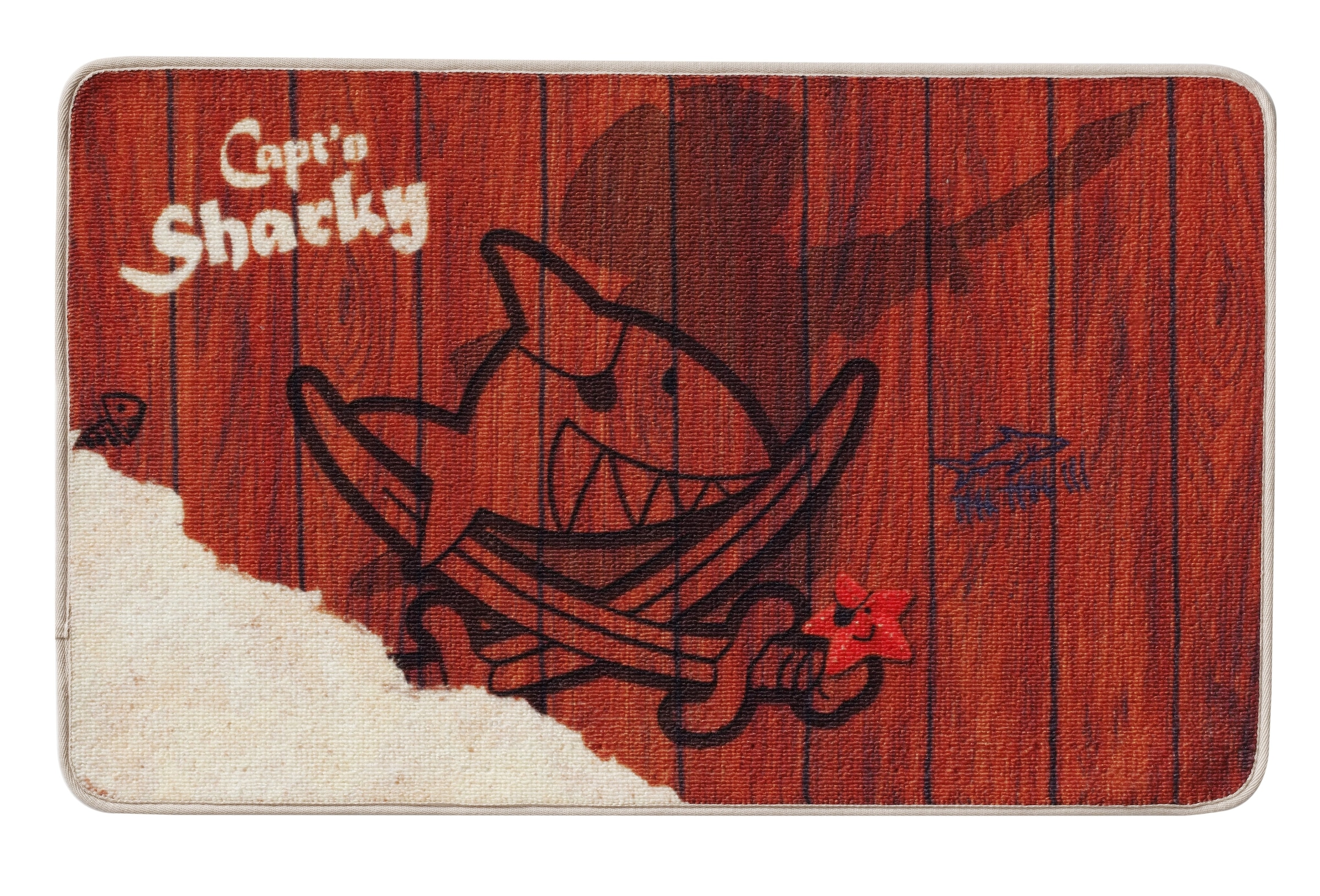 Capt`n Sharky Fußmatte »H-304«, rechteckig, 2 mm Höhe, Fussabstreifer, Fussabtreter, Schmutzfangläufer, Schmutzfangmatte, Schmutzfangteppich, Schmutzmatte, Türmatte, Türvorleger, rutschhemmend beschichtet