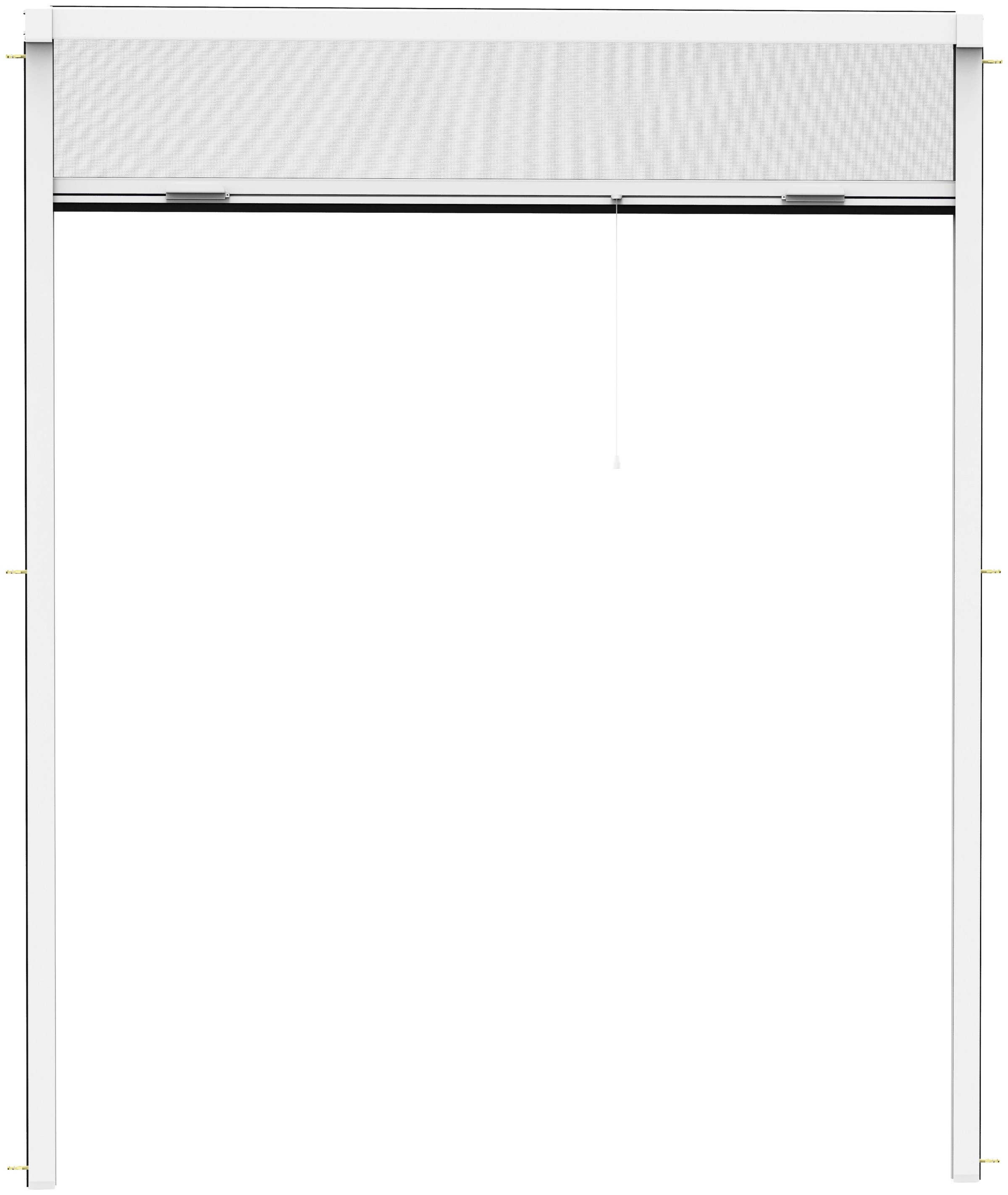 hecht international Insektenschutzrollo »SMART«, transparent, Insektenschutz, für Fenster, weiß/anthrazit, BxH: 100x160 cm