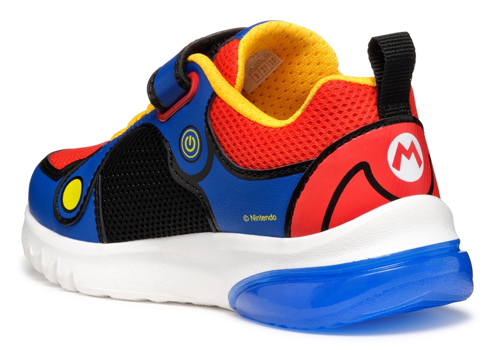 Geox Sneaker »J CIBERDRON BOY Blinkschuh«, Retro Sneaker, Blinkschuh mit Super Mario Motiv