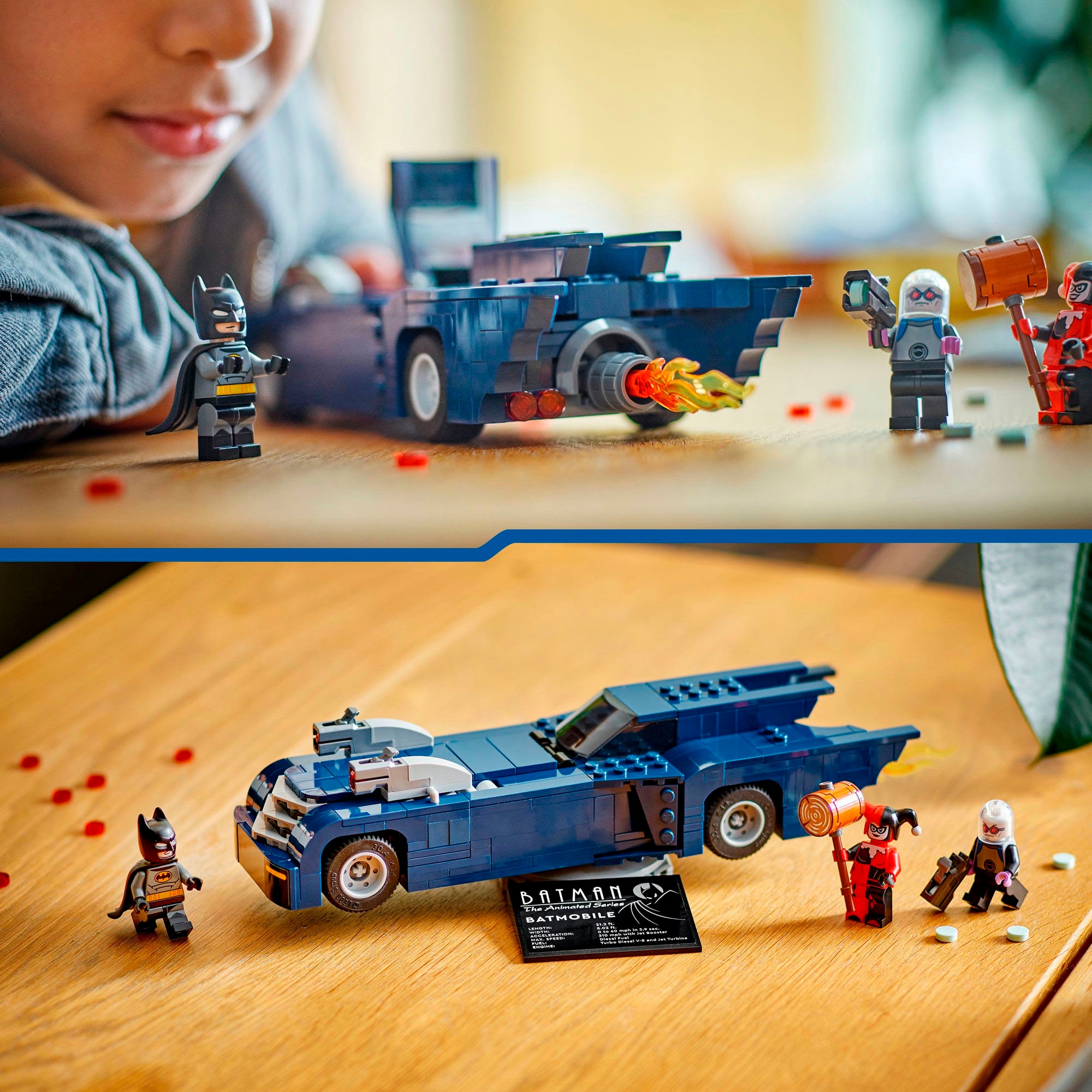 LEGO® Konstruktionsspielsteine »Batmn™ im Batmobil™ vs. Harley Quinn™ und Mr. Freeze™ (76274)«, (435 St.), LEGO Super Heroes; Made in Europe