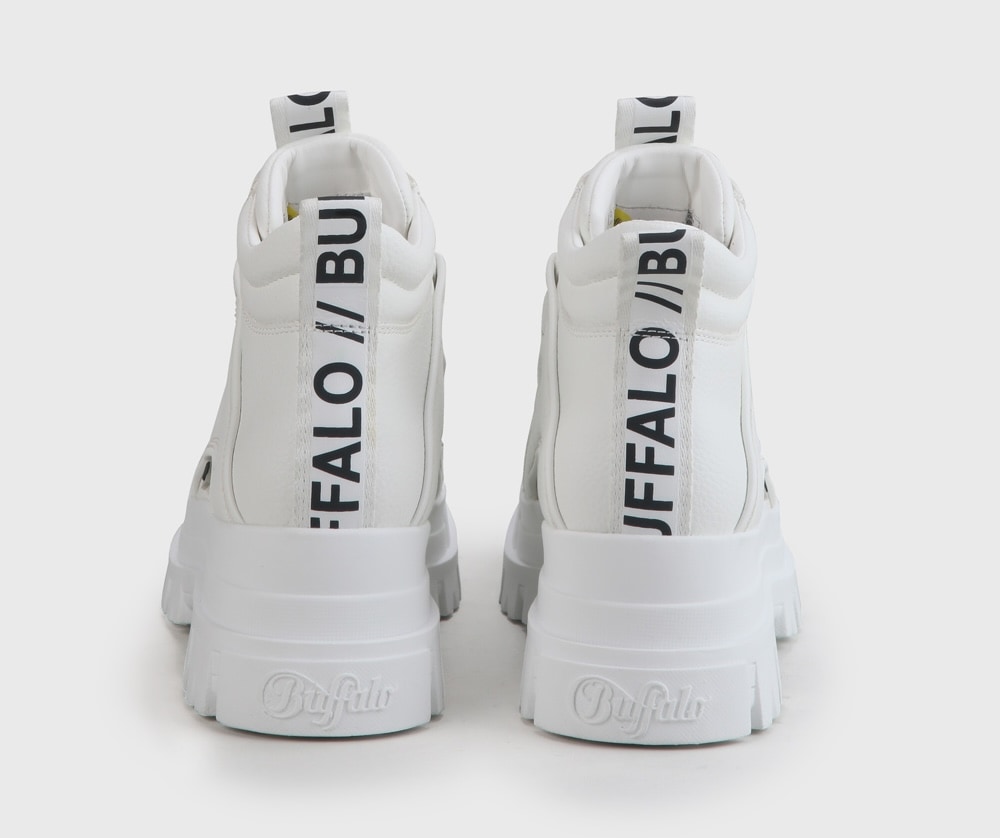 Buffalo Schnürboots »ASPHA NC MID«  Plateauboots, Schnürstiefelette, High Top Sneaker in monochromer Optik
