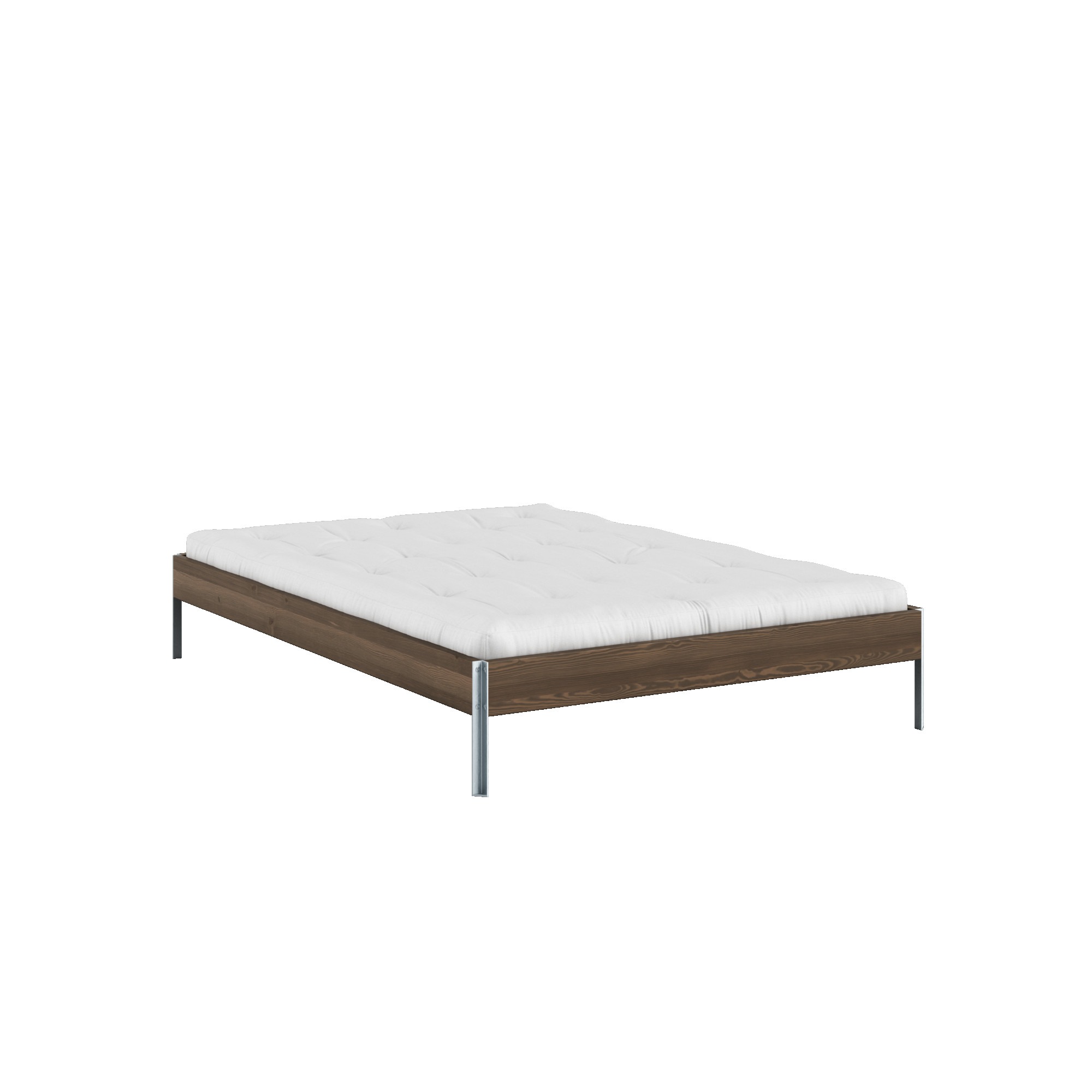 Karup Design Bettgestell »CORE BED Bodenbett, Holzrahmen, Futonbett, Jugendbett, Holzbett« Massivholzbett mit Lattenrost, Kiefer massiv, Doppelbett...