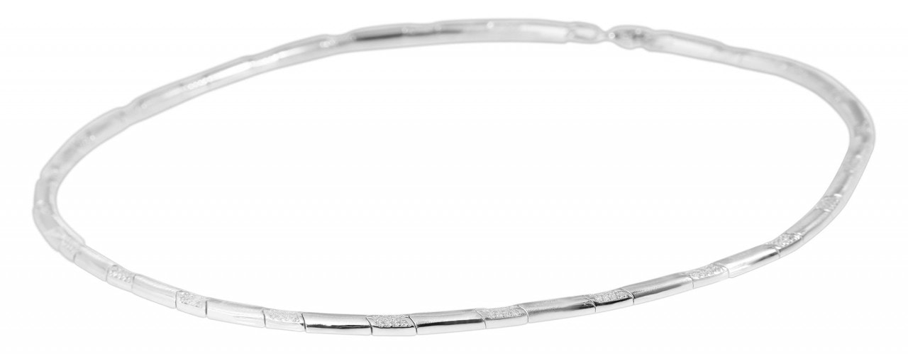 Adelia´s Edelstahlkette »Adelia's Damen 925 Silber Halskette mit Zirkonia 45 cm«