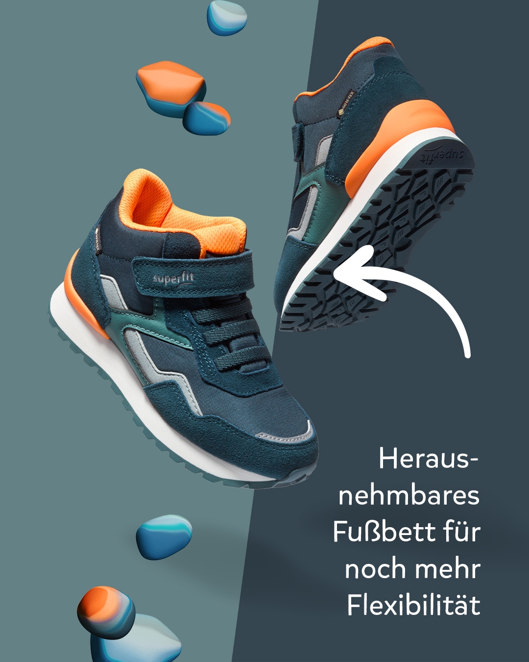 Superfit Klettboot »DASH WMS: Mittel«  High Top Sneaker mit GORE TEX, Größenschablone zum Download