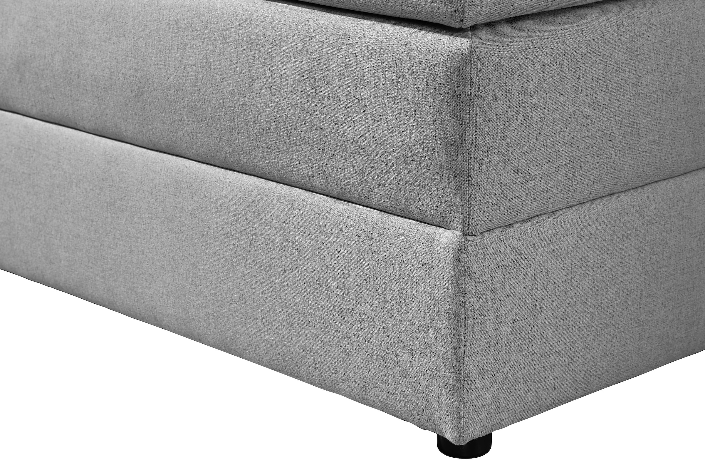 Places of Style Boxspringbett »Ethan«, inkl. Topper und geräumigen Bettkasten erhältlich in H2, H3 und H4