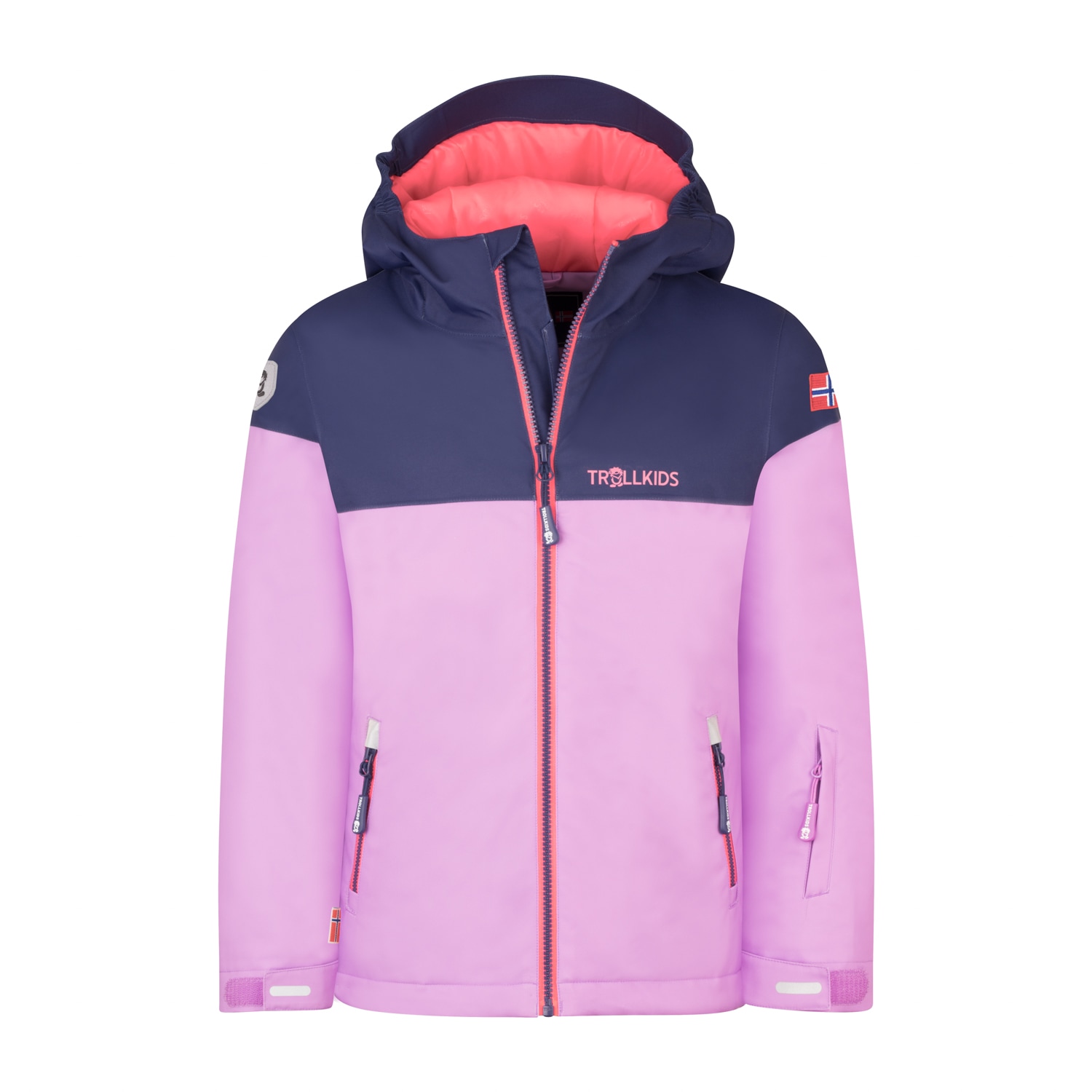TROLLKIDS Winterjacke »GIRLS HALLINGDAL JACKET« mit Kapuze wasserdicht, atmungsaktiv, winddicht, mit fester, verstellbarer Kapuze