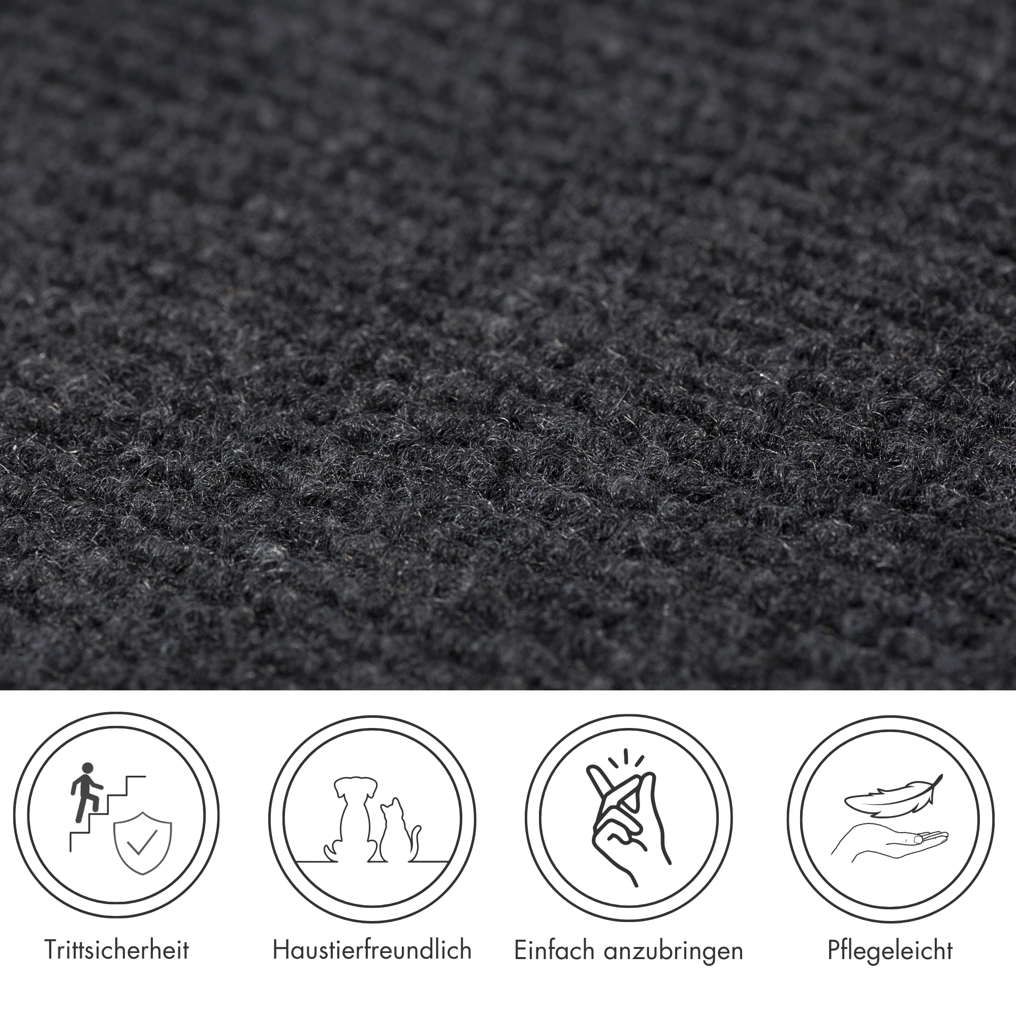 Andiamo Stufenmatte »Paris, Made in Poland« halbrund 2 mm Höhe selbstklebend, 15 Stück in einem Set