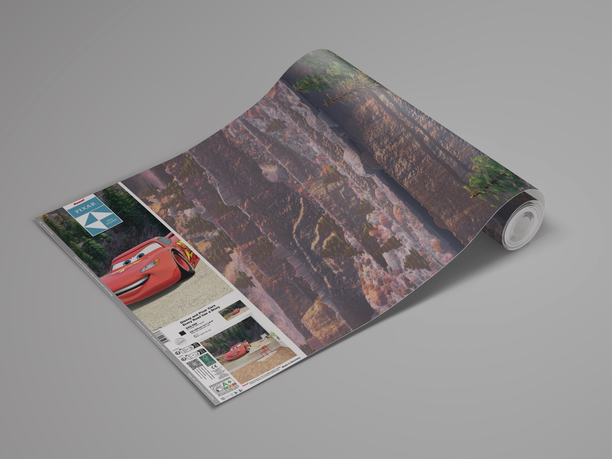 Komar Kindertapete »Disney and Pixar Cars Every Road has a Story«, bedruckt