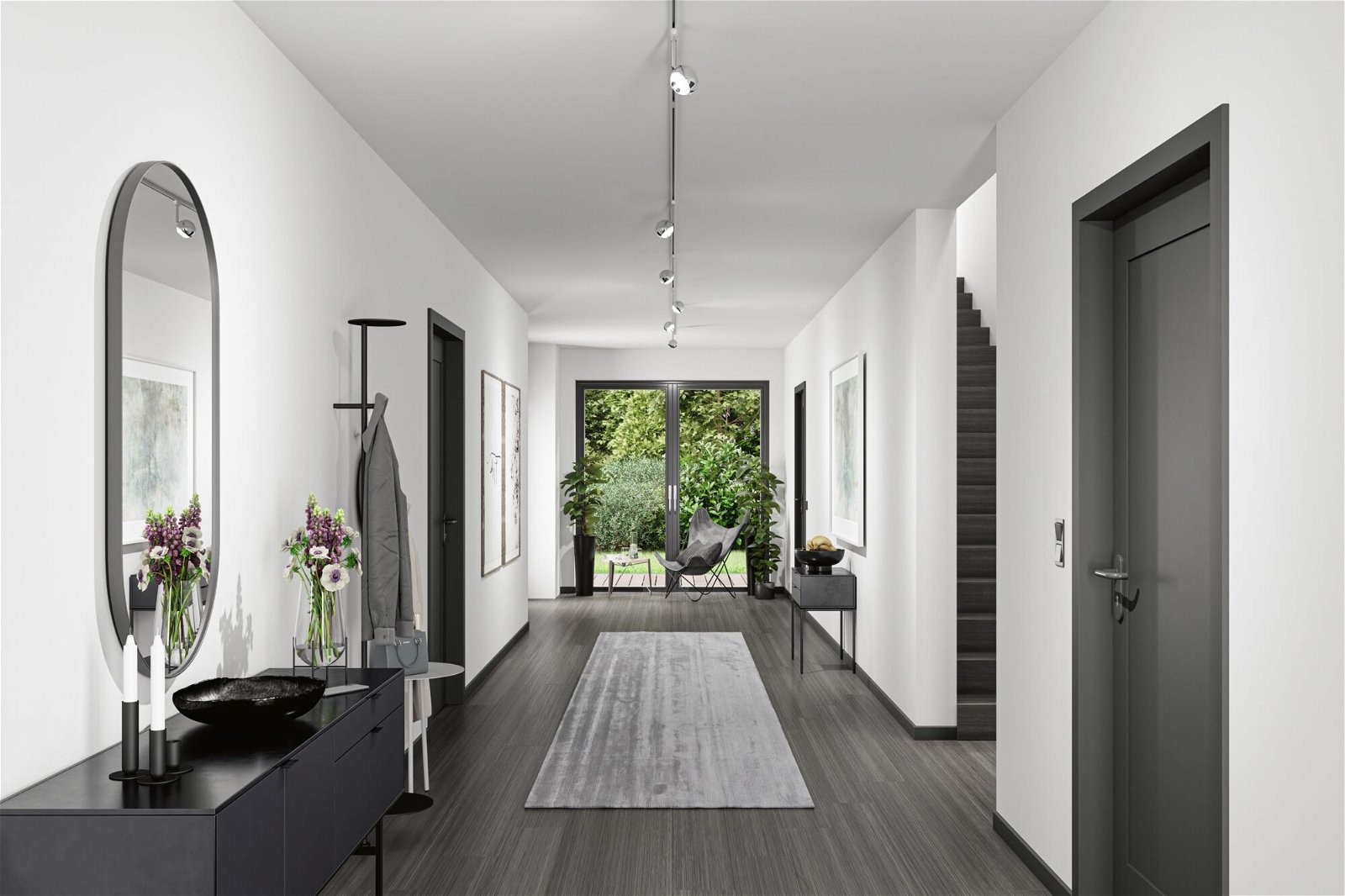 Paulmann Schienensystem-Leuchten »URail Schienenspot Capsule II 600lm 6,3W 4000K 230V Chrom matt«, (1 tlg.), dimmbar Einzelspot