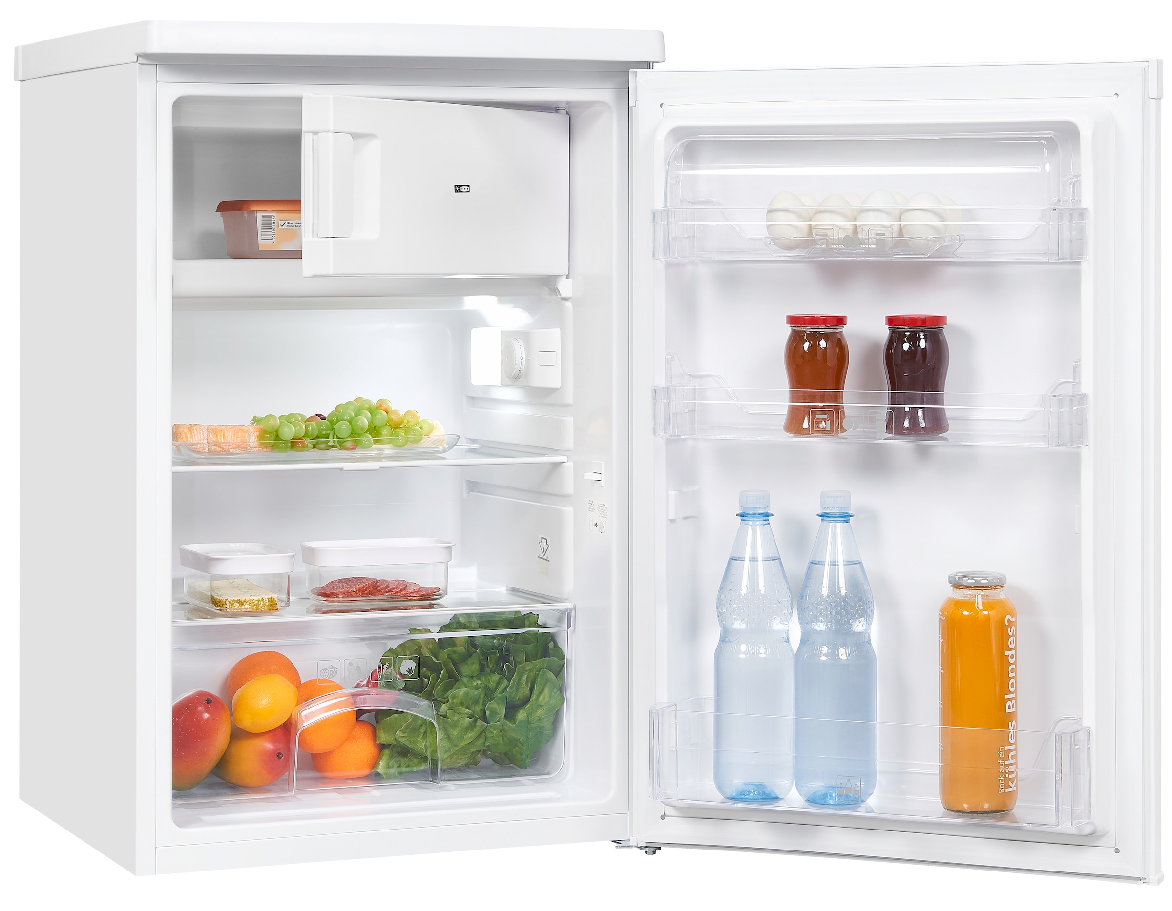 exquisit Kühlschrank »KS16-4-E-040E weiss«, 109 L Volumen, 4 Sterne Gefrieren