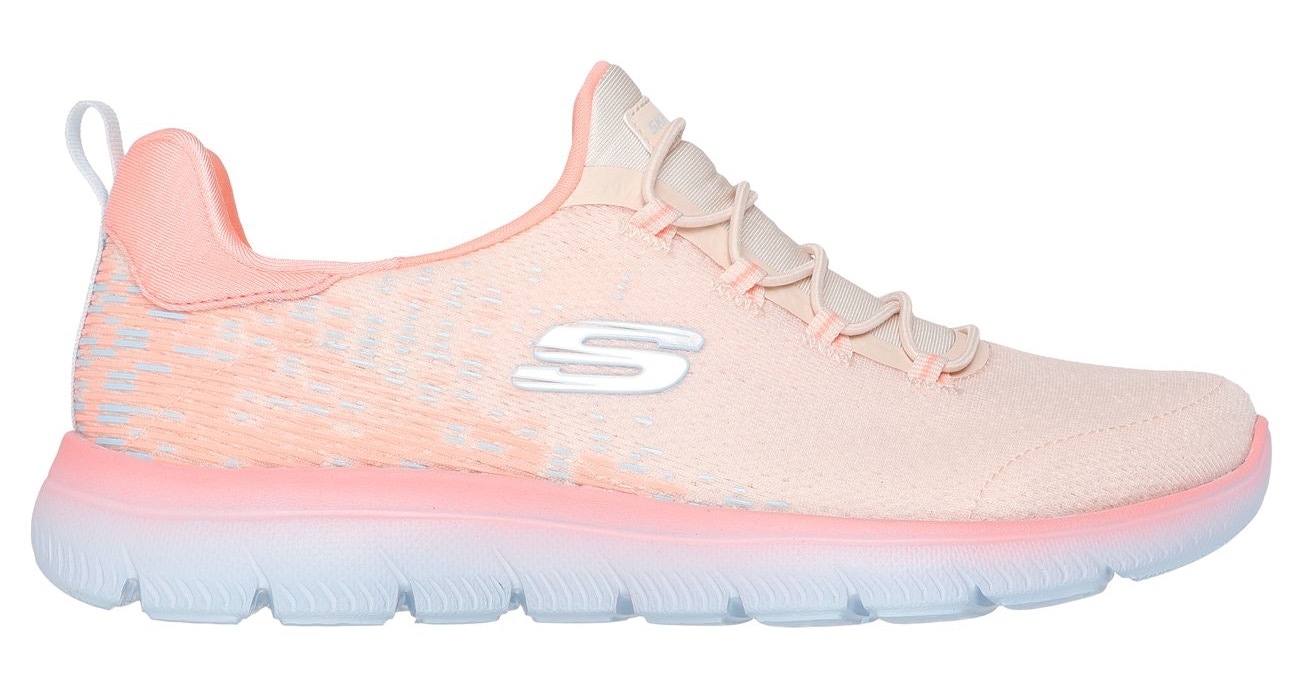 Skechers Slip-On Sneaker »SUMMITS«, Trainingsschuh, Sneaker, Slipper, Halbschuh mit Bungee-Verschluss