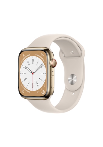 Apple Smartwatch »Series 8, GPS + Cellular, Edelstahl-Gehäuse, 45 mm mit... kaufen