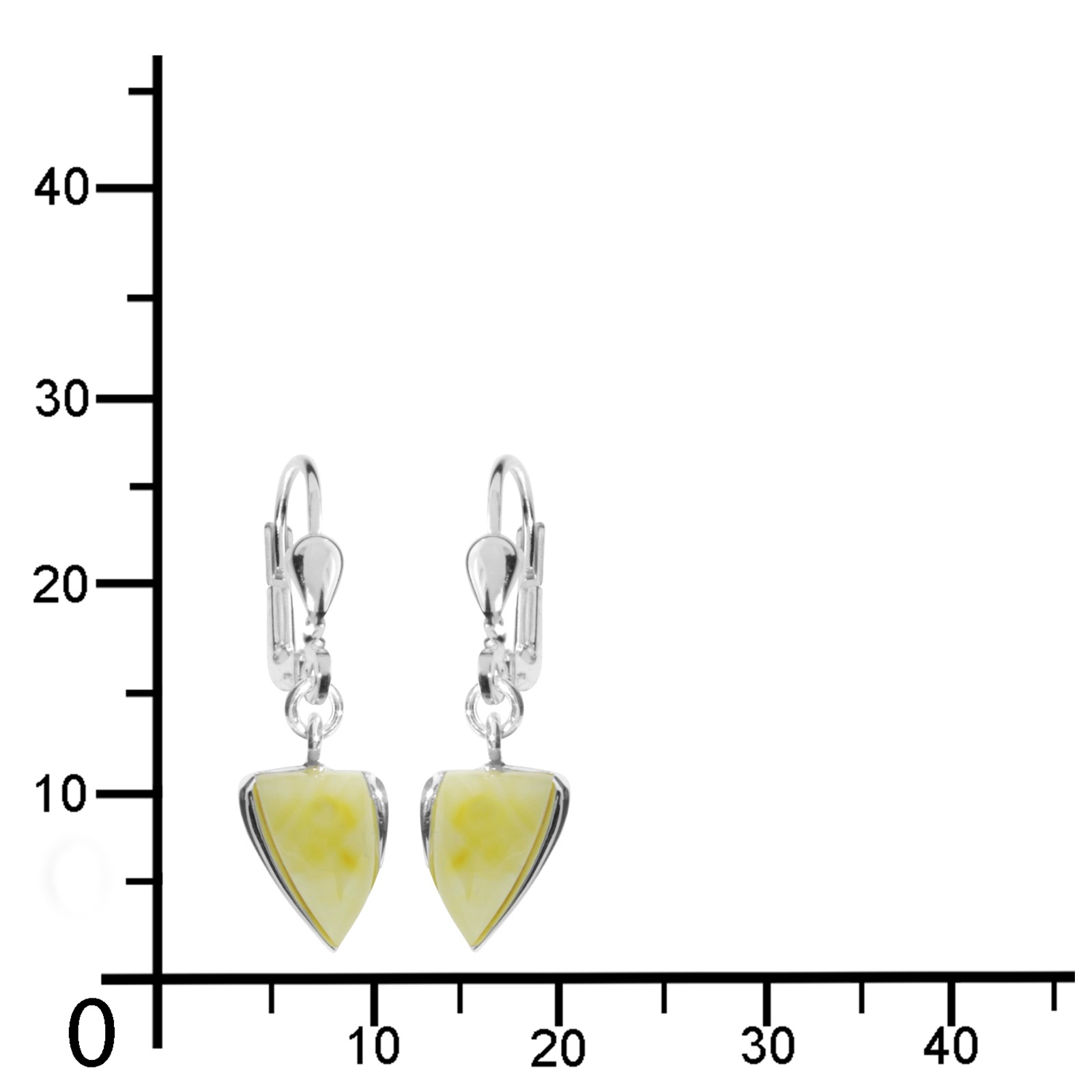 OSTSEE-SCHMUCK Paar Ohrhänger »- Lara - Silber 925/000 - Bernstein«