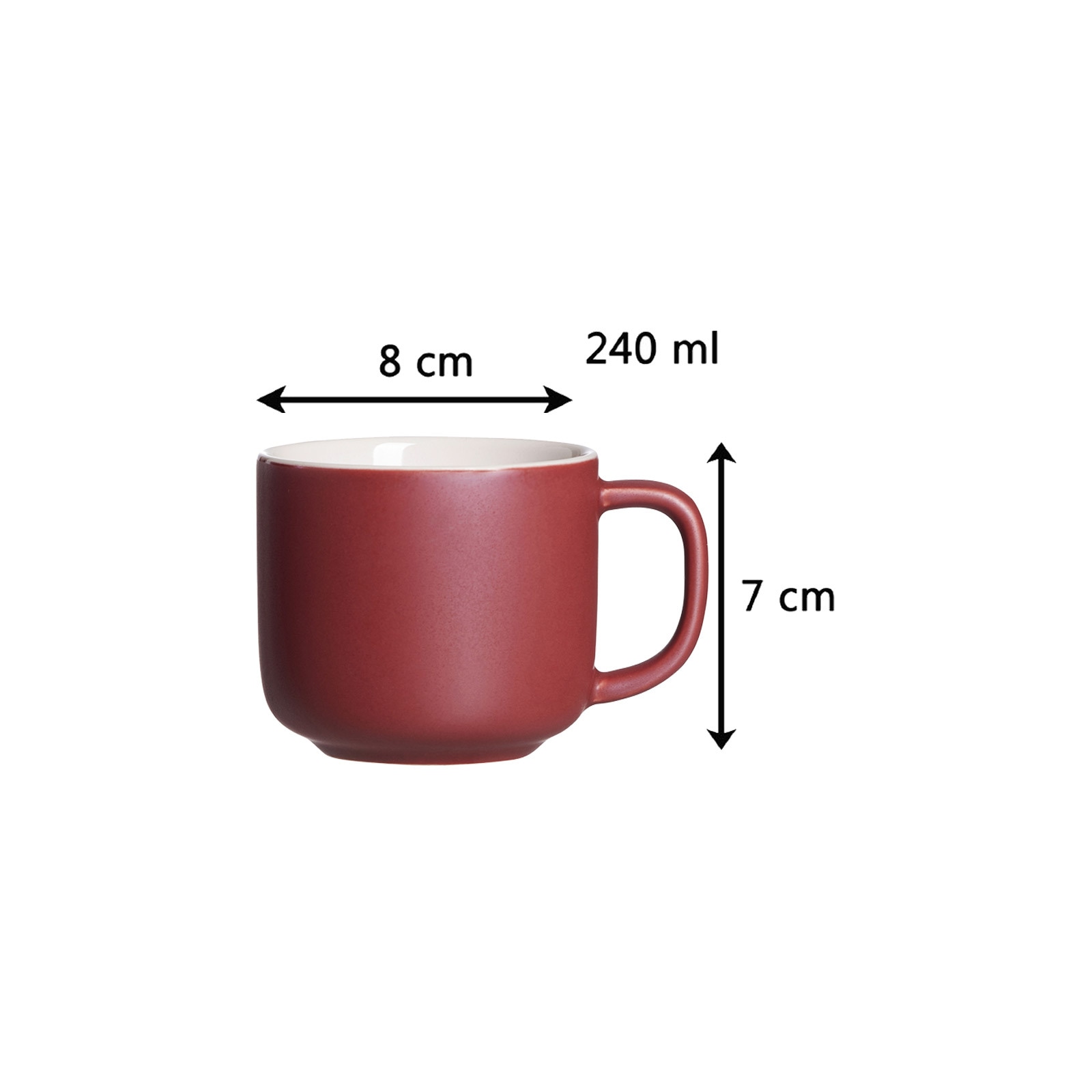 Ritzenhoff & Breker Tasse »Kaffeetassen mit Untertassen Jasper 240 ml 4er Set«