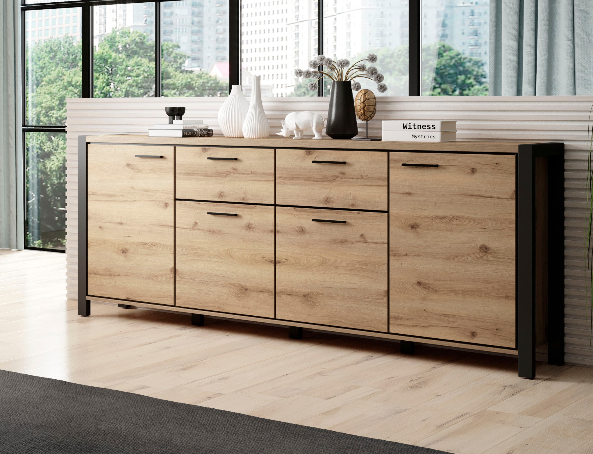 Home affaire Sideboard »Aktiv«, Breite 213 cm