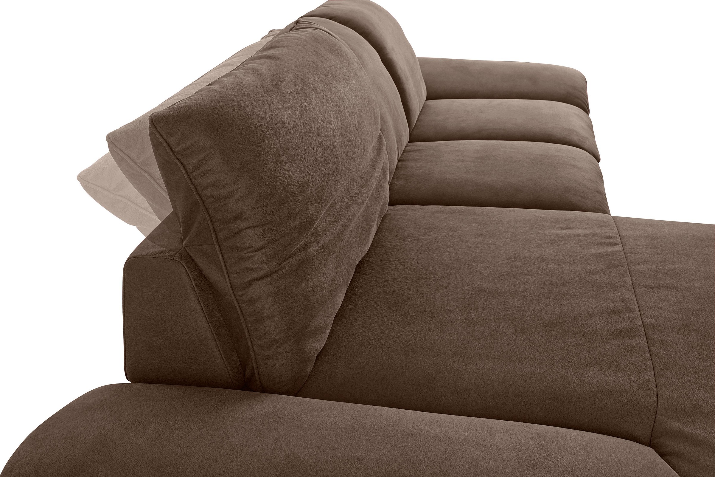 W.SCHILLIG Ecksofa »enjoy&MORE, Designsofa, bequem, zeitlos und elegant, L-Form« Sitztiefenverstellung, Füße bronze pulverbeschichtet, Breite 310 cm