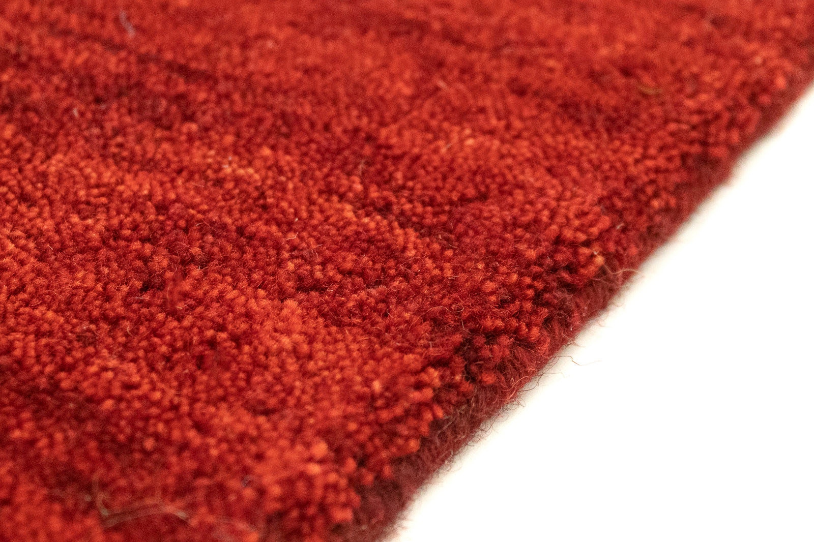 morgenland Wollteppich »Uni - Gabbeh Teppich - Softy«, rechteckig, 1,6 mm Höhe, Gabbeh Optik, Uni Farben, reine Wolle, sehr weicher Flor, Wohnzimmer