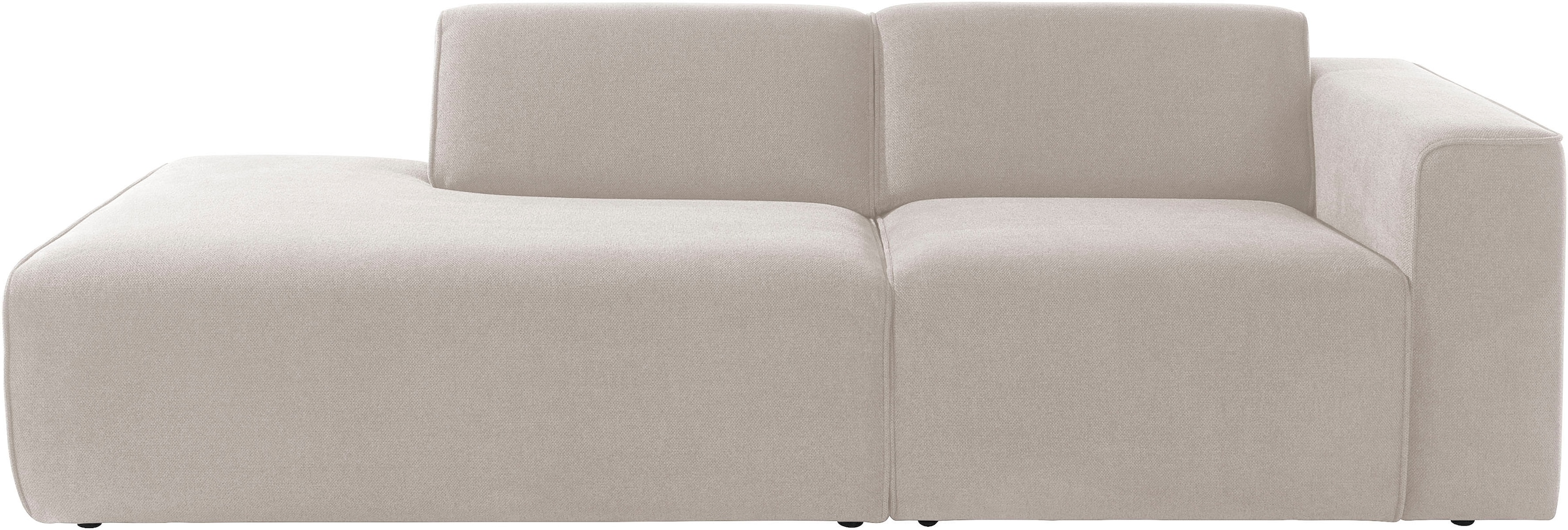 andas 2-Sitzer »Noord mit Kedernaht, Breite 227 cm«, Cord, Struktur, Webstoff, mit Wellenunterfederung, Massivholzrahmen