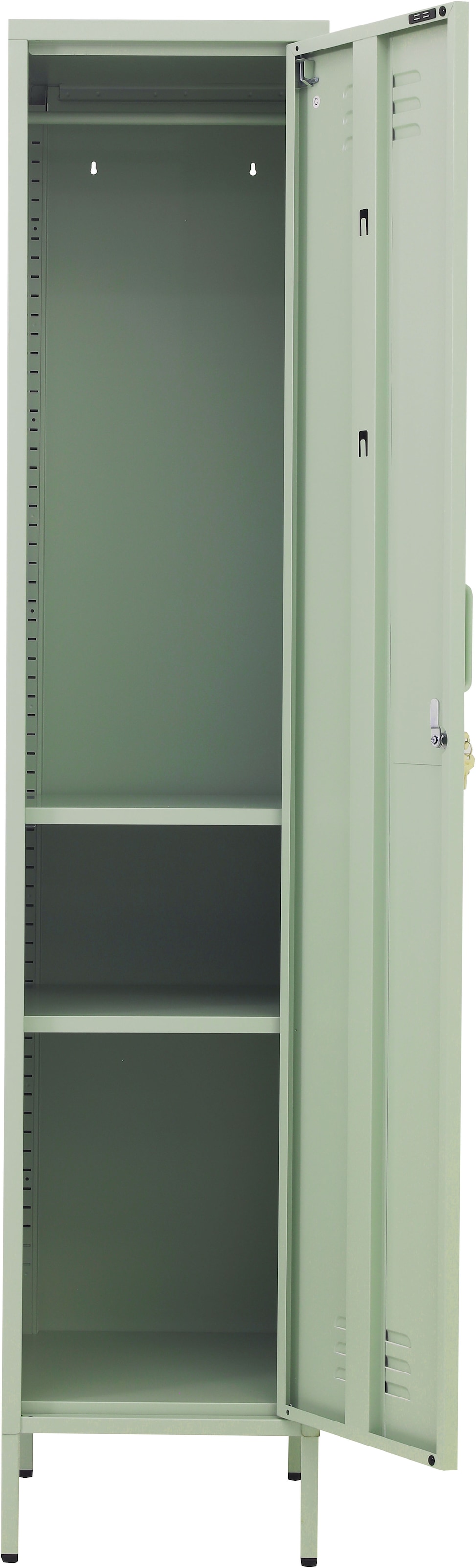 OTTO home Drehtürenschrank »Siena Kleiderschrank Schrank Metallschrank Mehrzweckschrank Spind« in 4 Farben aus Metall Stahlschrank,  in der Höhe verstellbar, abschließbar Bestseller Otto´s Choice