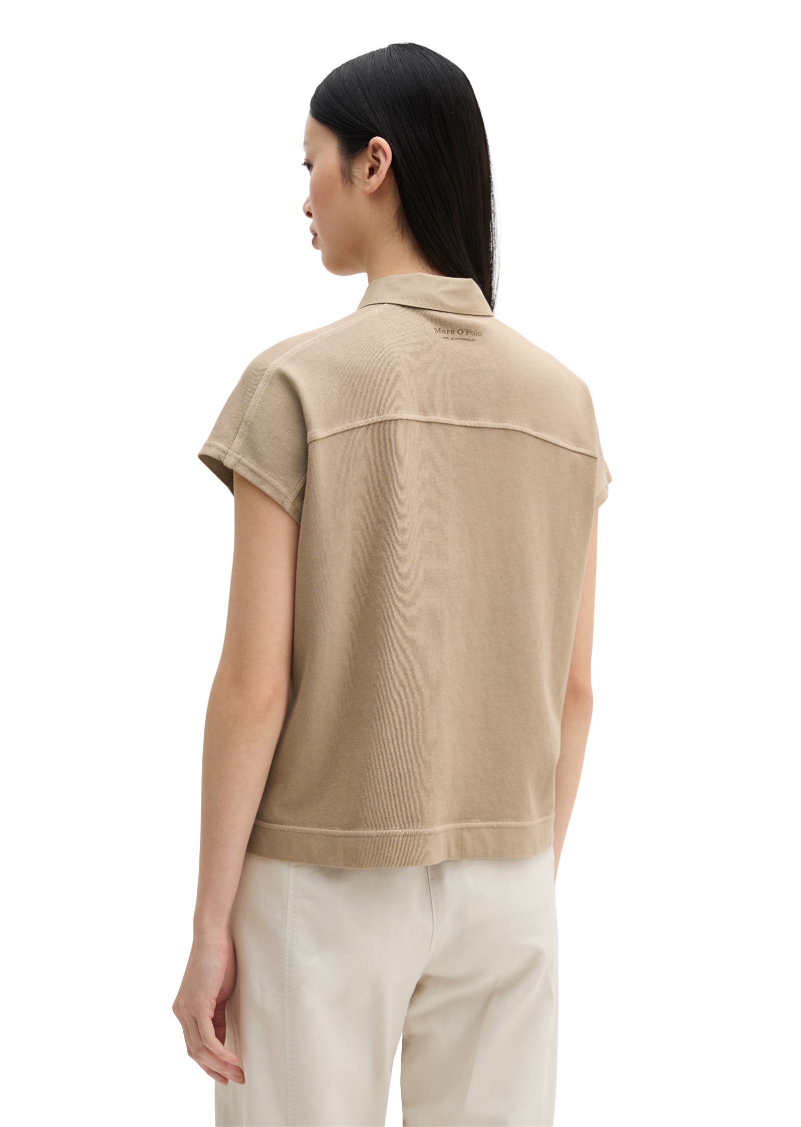 Marc O'Polo Poloshirt oversized, aus leichtem Jersey