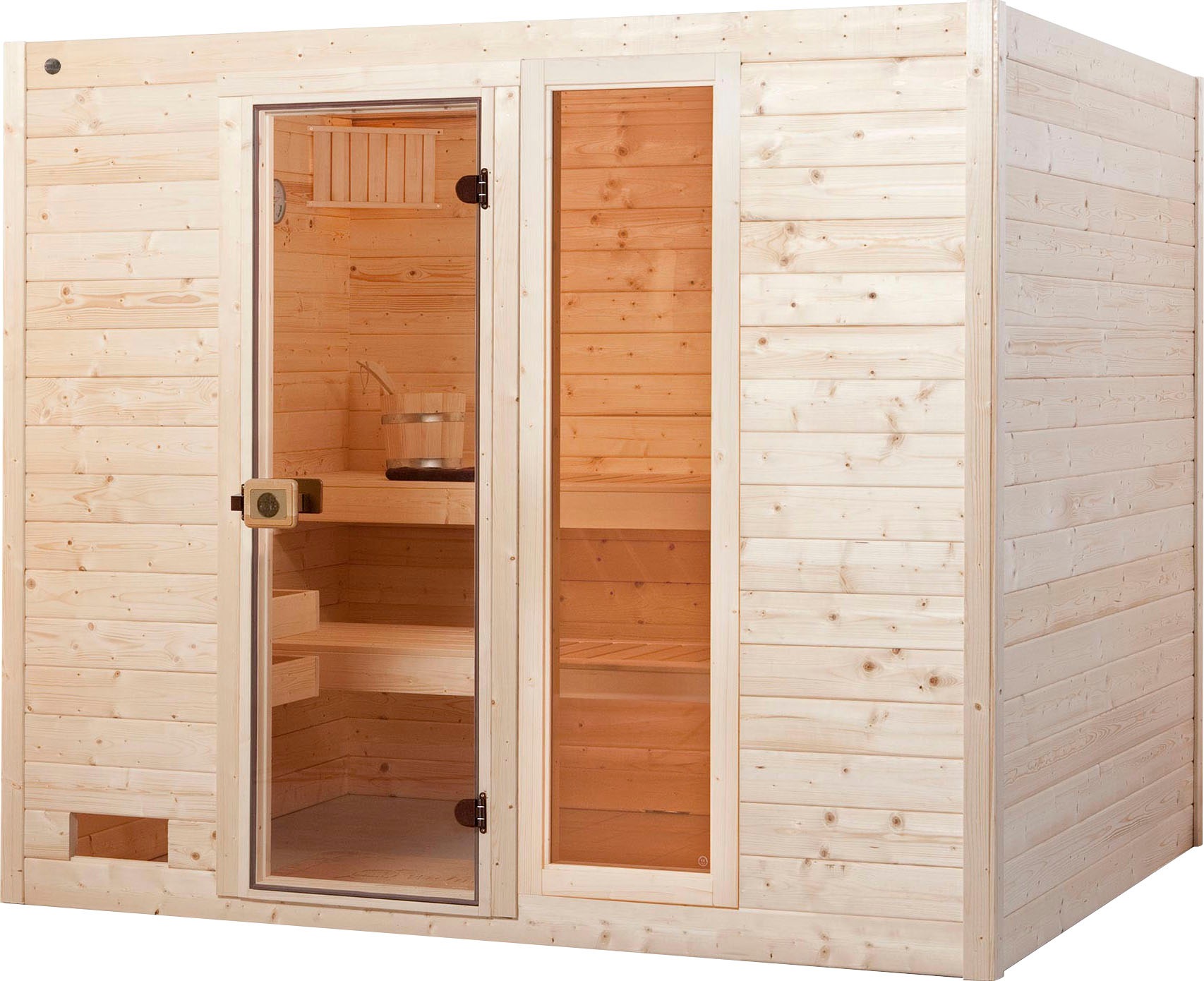 weka Sauna »Valida«, 9 kW-Ofen mit integrierter Steuerung