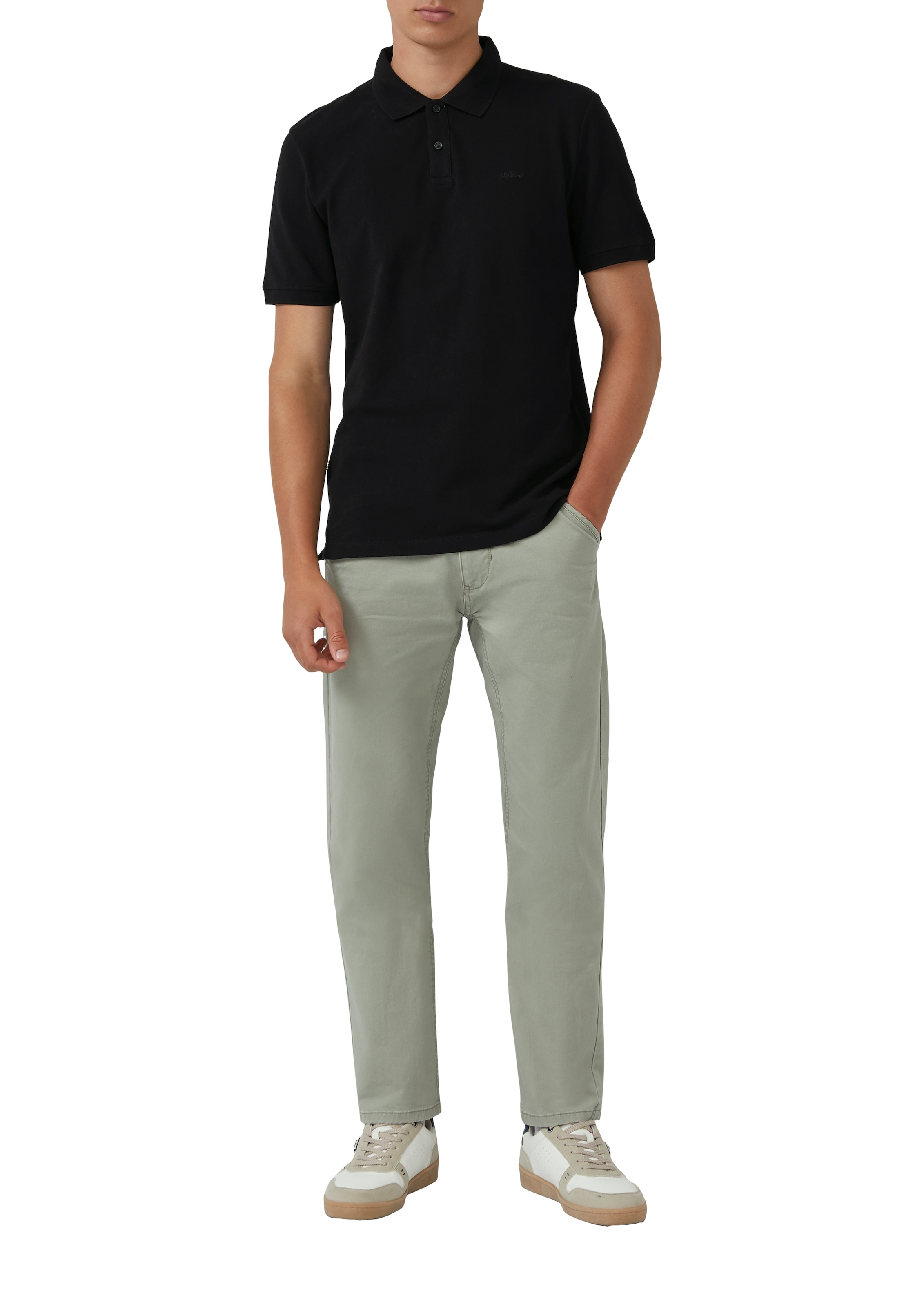 s.Oliver Poloshirt, (Packung, 2 tlg.), mit Logo Stickerei