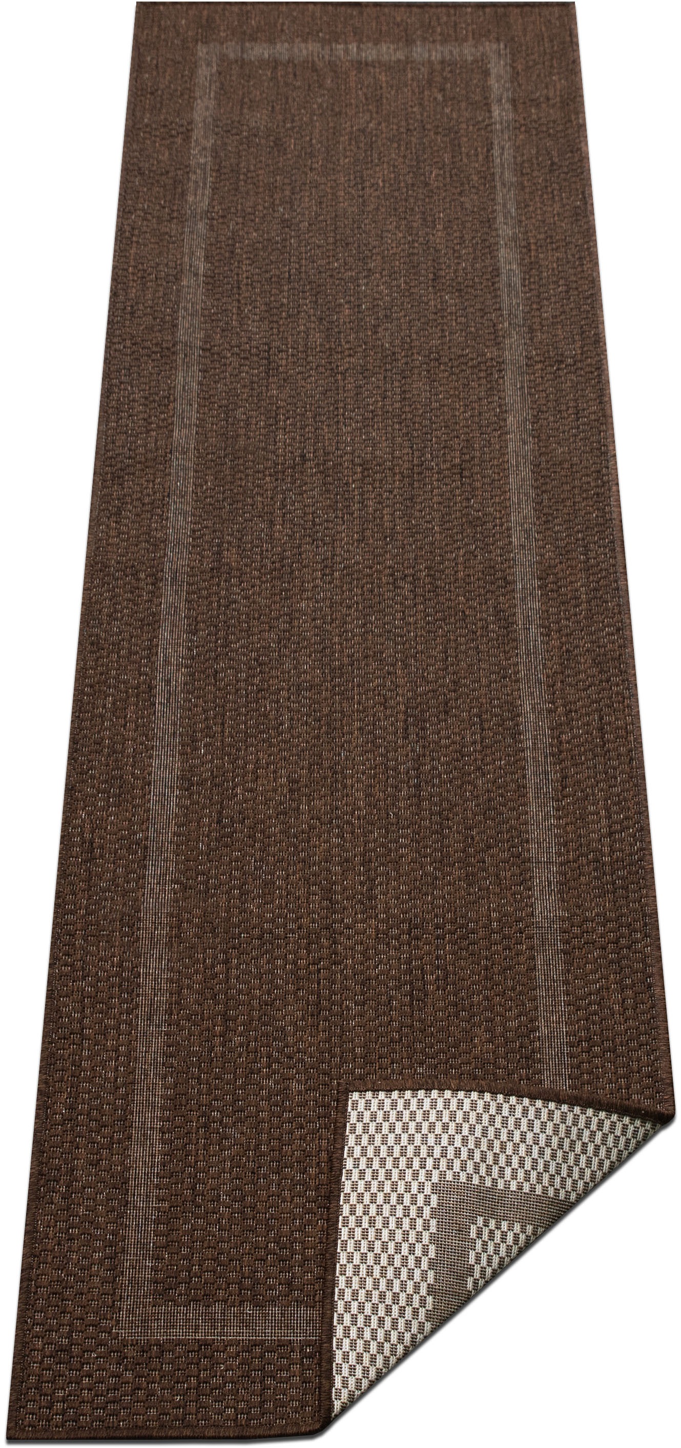 my home Teppich »Venedig Bordüre auch als Läufer erhältlich«, rechteckig, 3 mm Höhe, In- und Outdoor geeignet, Sisal-Optik, Wetterfest & UV-beständig