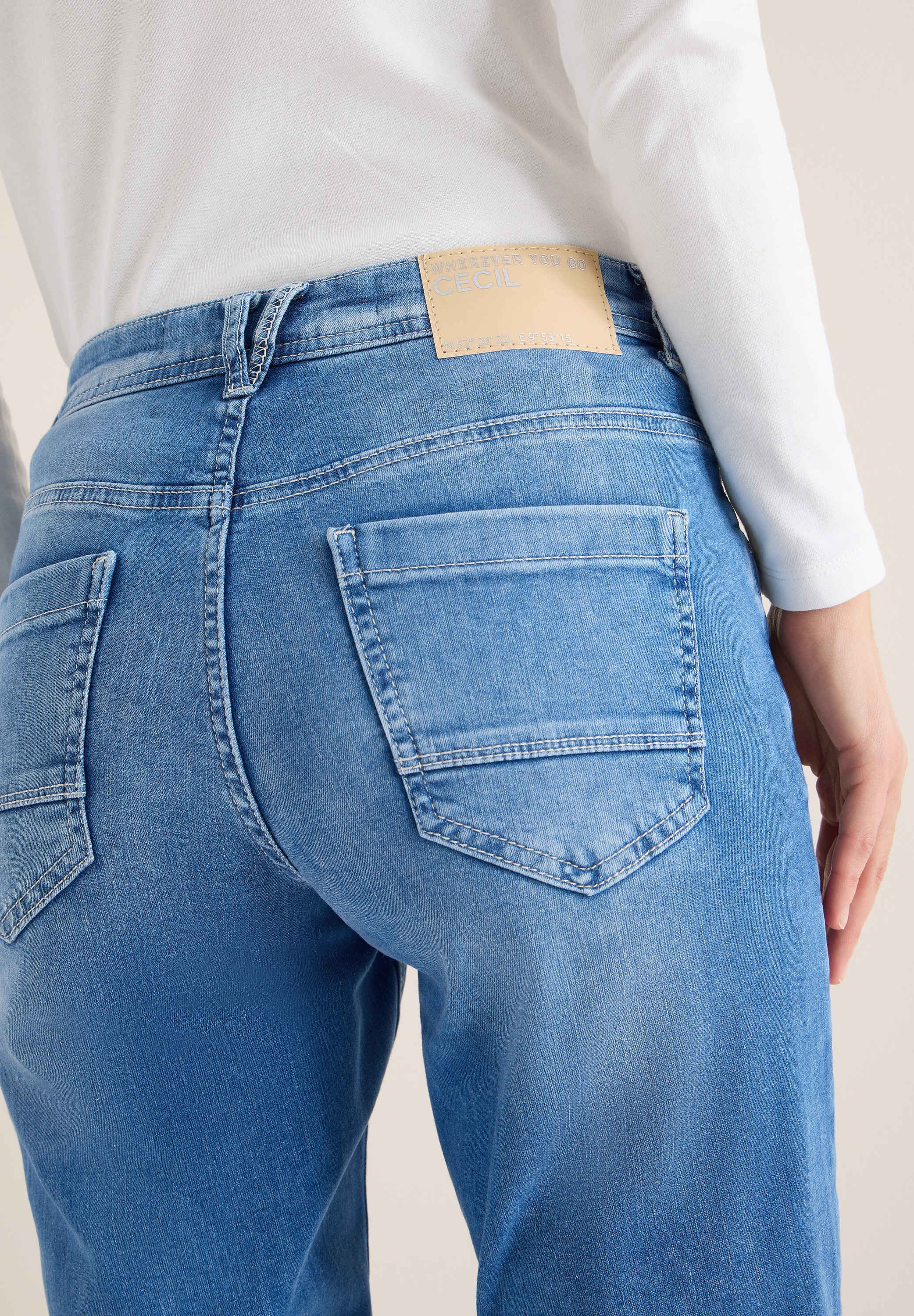 Cecil 5-Pocket-Jeans »Style Scarlett« mit Turn-up