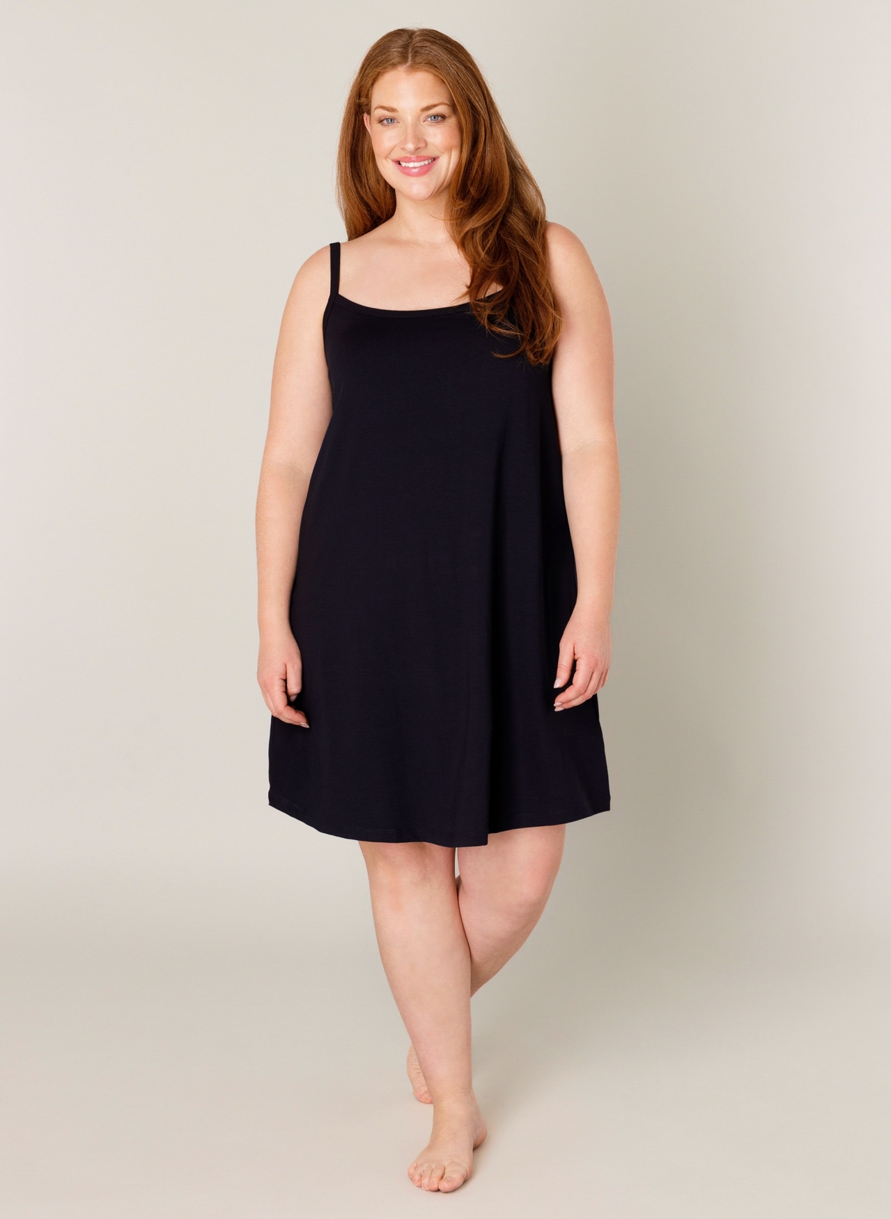 Base Level Curvy Trägerkleid »Alissa« Verstellbare Träger