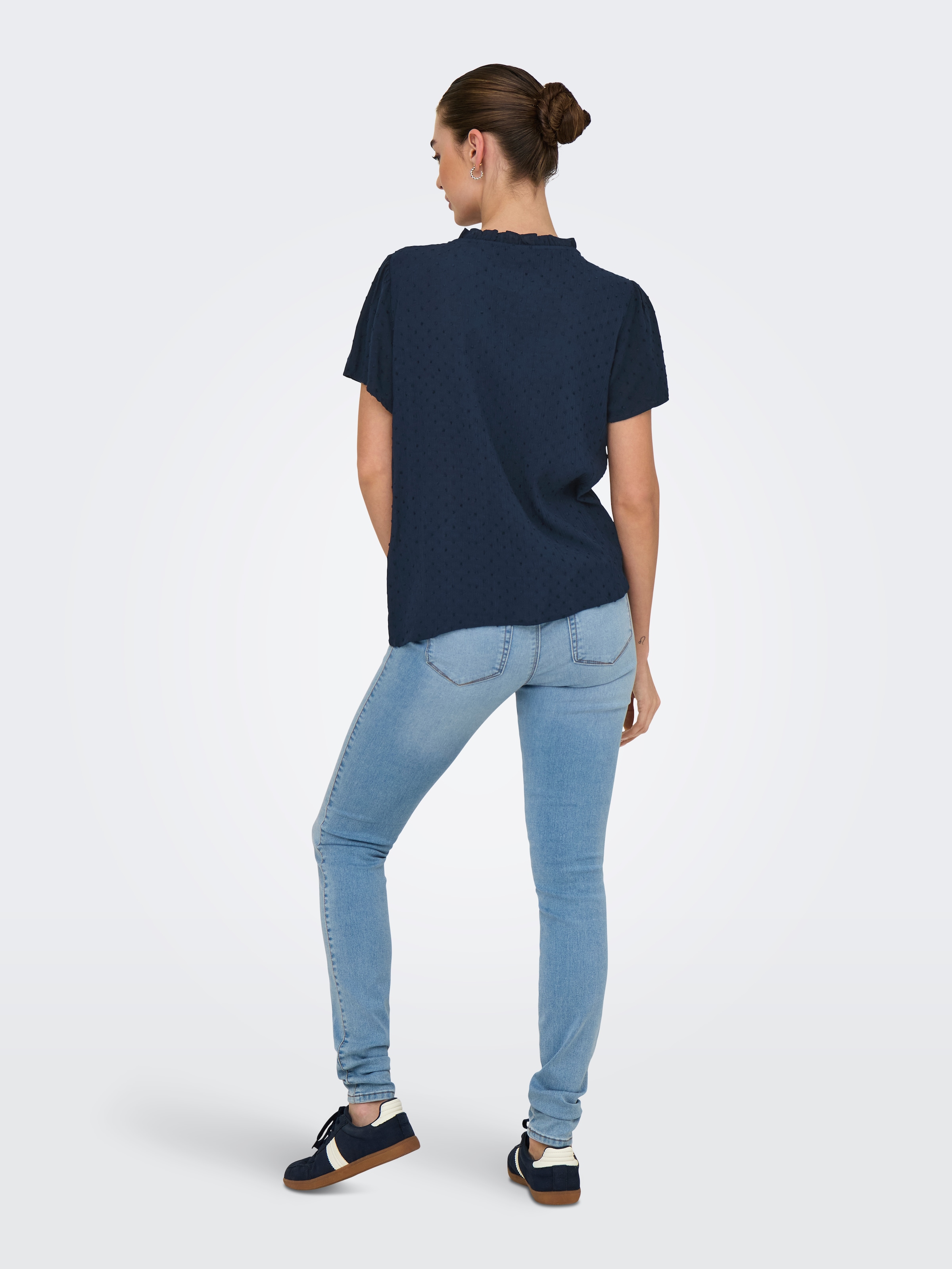 JDY Kurzarmbluse »JDYLIMA LIFE S/S TOP WVN NOOS«