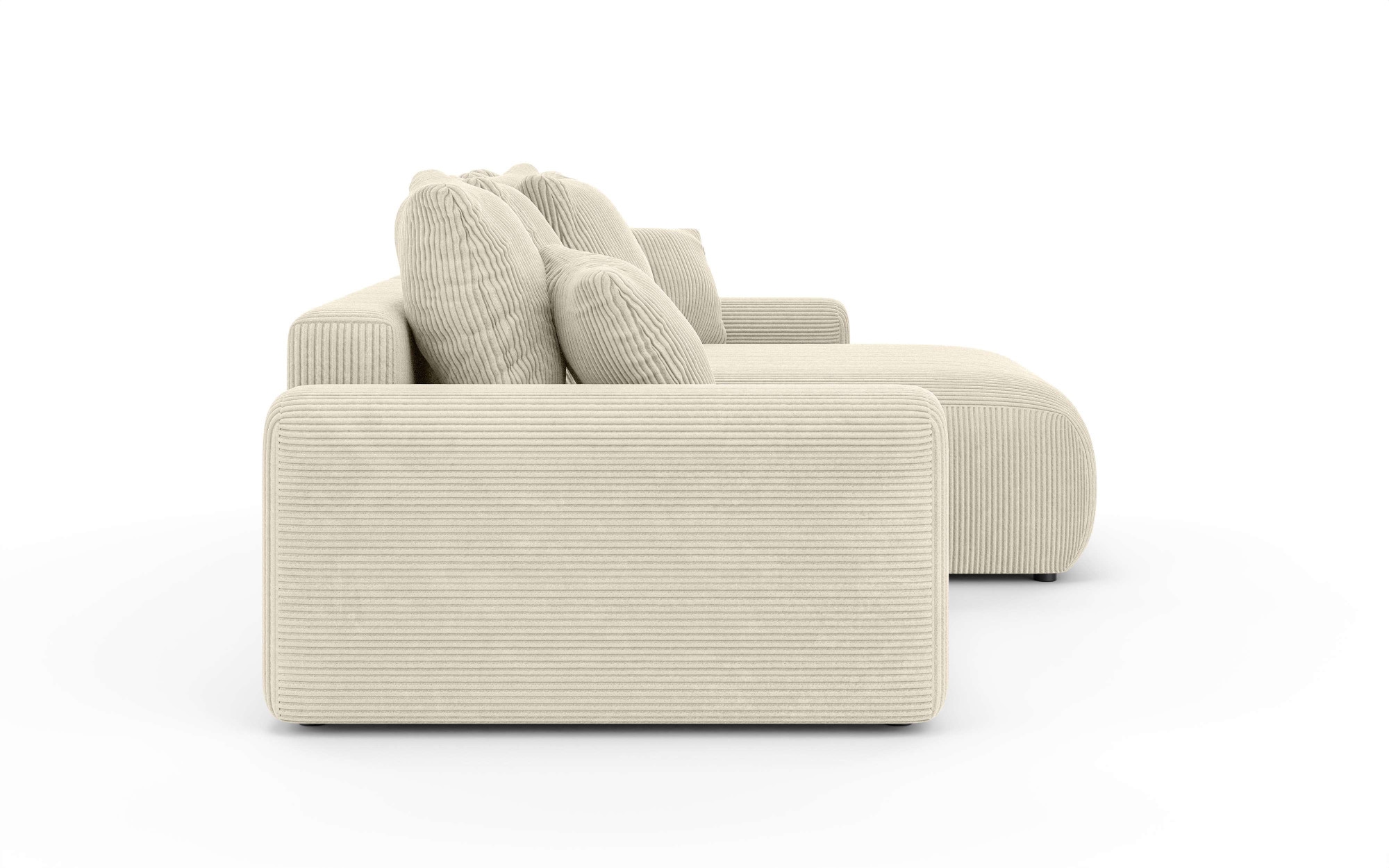 Home affaire Ecksofa »LAKESIDE klein mit Bettfunktion und Bettkasten, B/T/H 235/142/84 cm«, L-Form, Recamiere beidseitig montierbar, mit Wellenunterfederung
