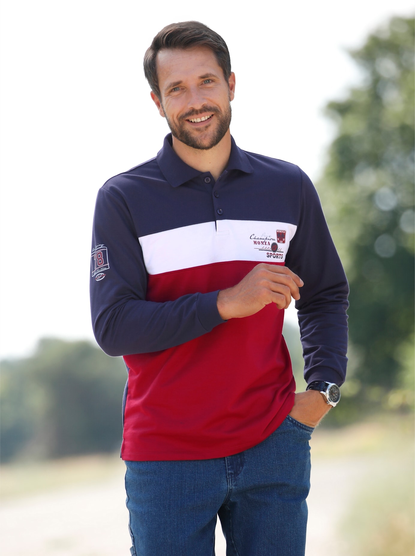 Langarm-Poloshirt »Langarm-Shirt«