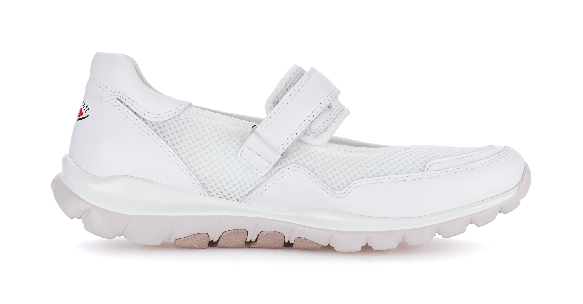 Gabor Rollingsoft Riemchenballerina  , Klettschuh, Freizeitschuh, Komfortschuh mit Lochmuster