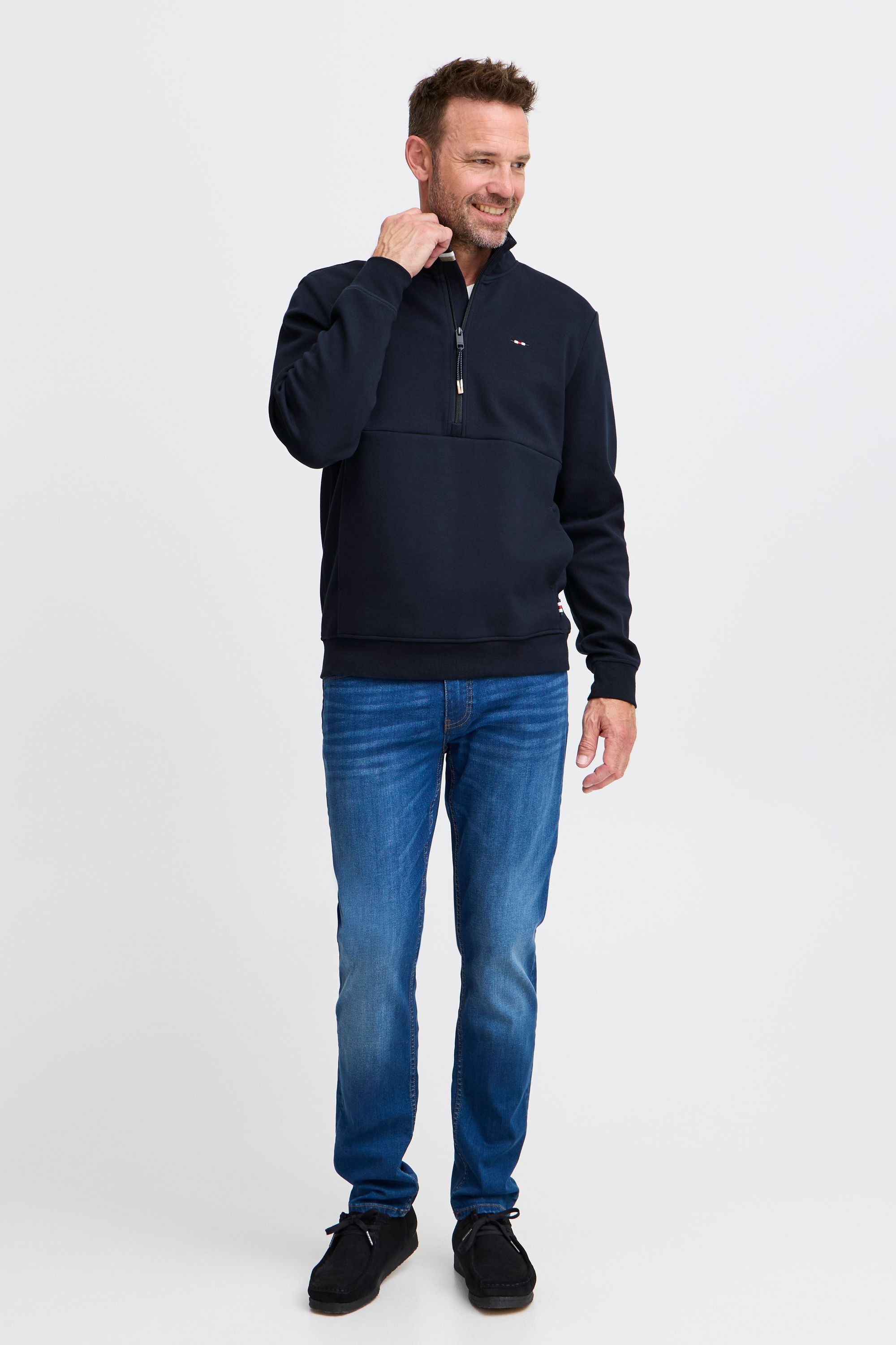 FQ1924 Troyer »Troyer FQWILLIAM zipneck sweatshirt«